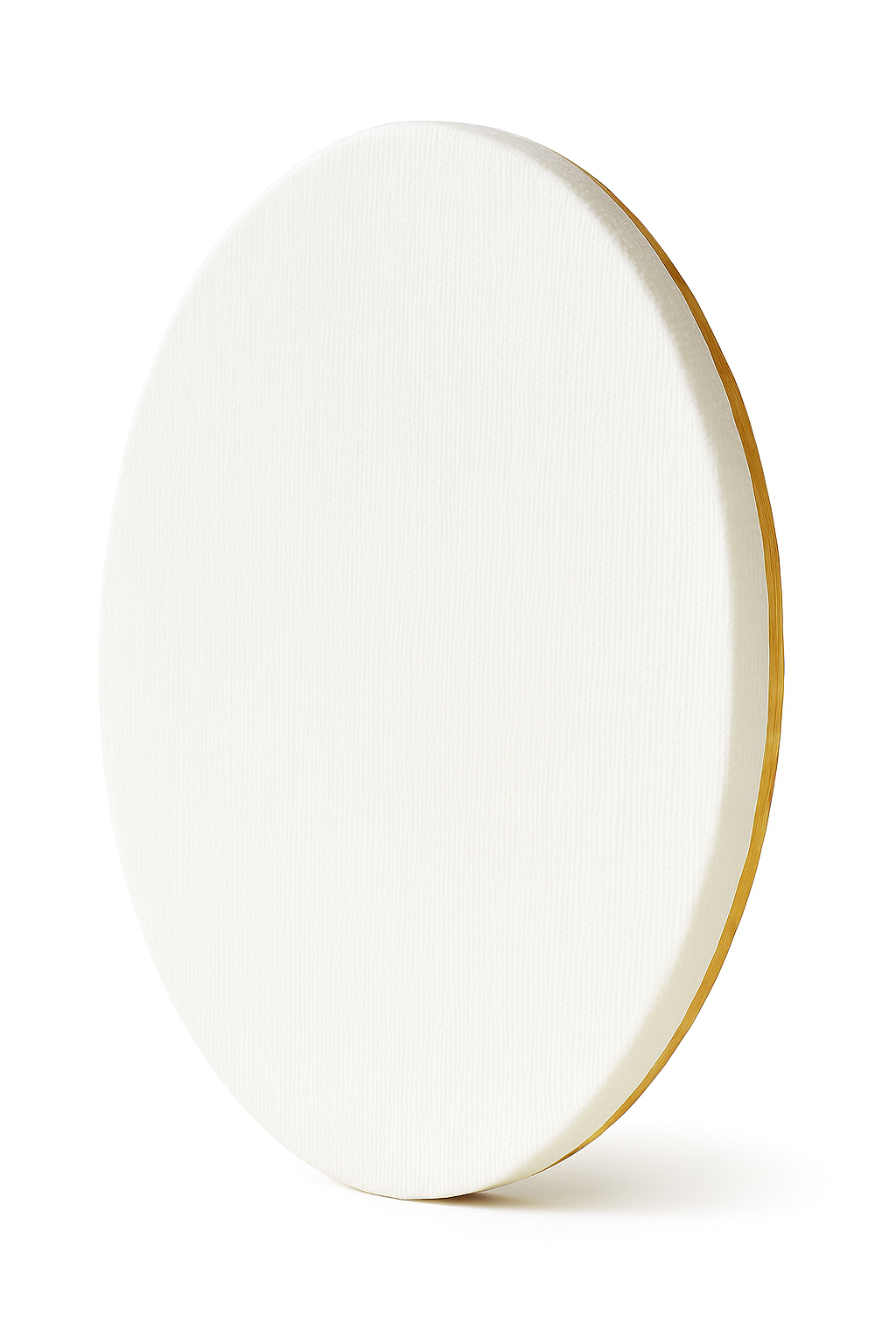 Bastidor con lienzo en forma oval para óleo, acrílico y otras técnicas de: 40x30x1.5 cm. 