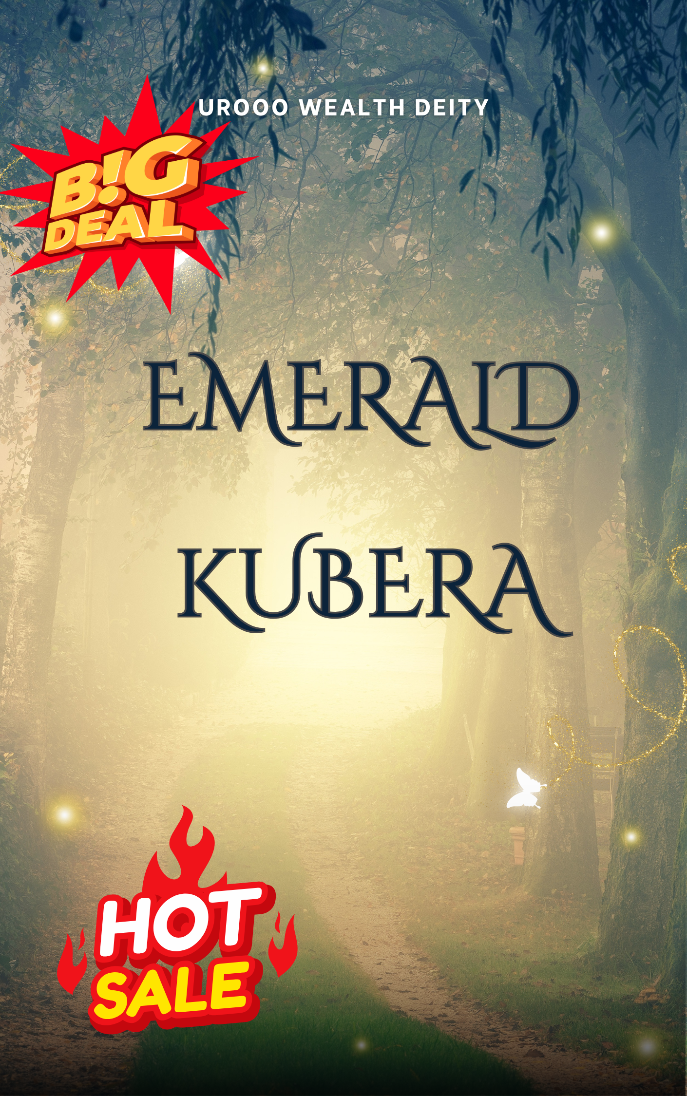 Emerald Kubera - Urooq Wealth Deity collectible