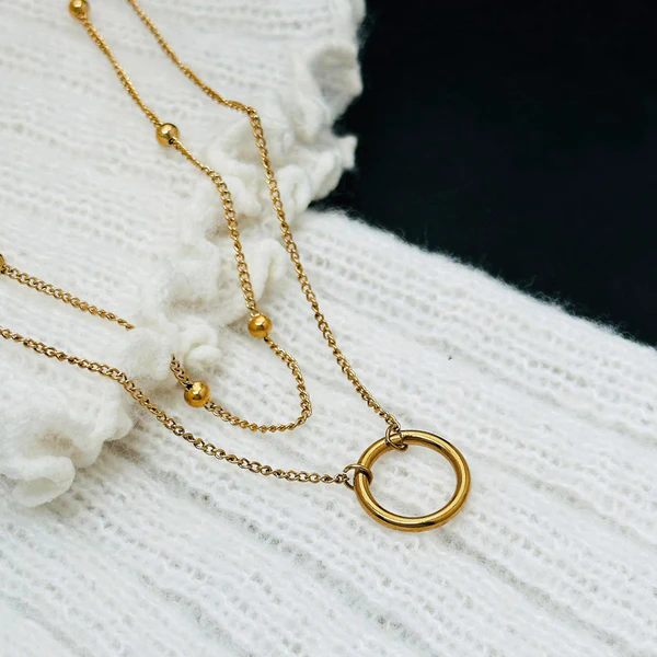 Elysian Chain Dual-Layered Necklace