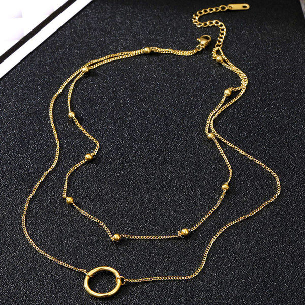 Elysian Chain Dual-Layered Necklace