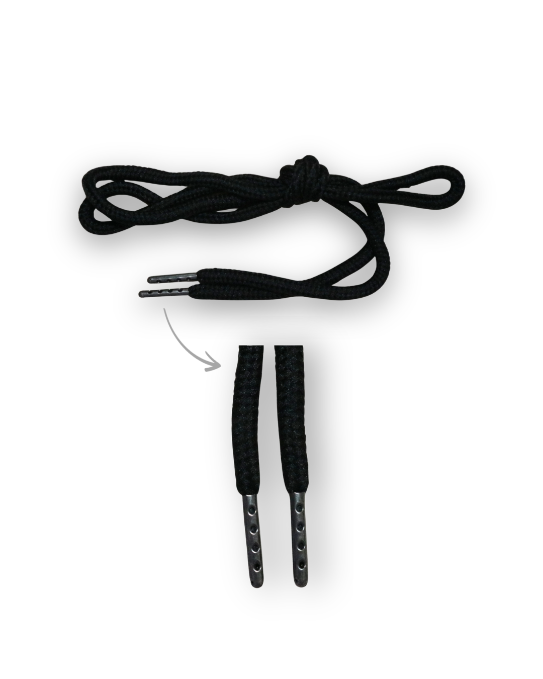 Cordón Redondo con Puntera de Metal