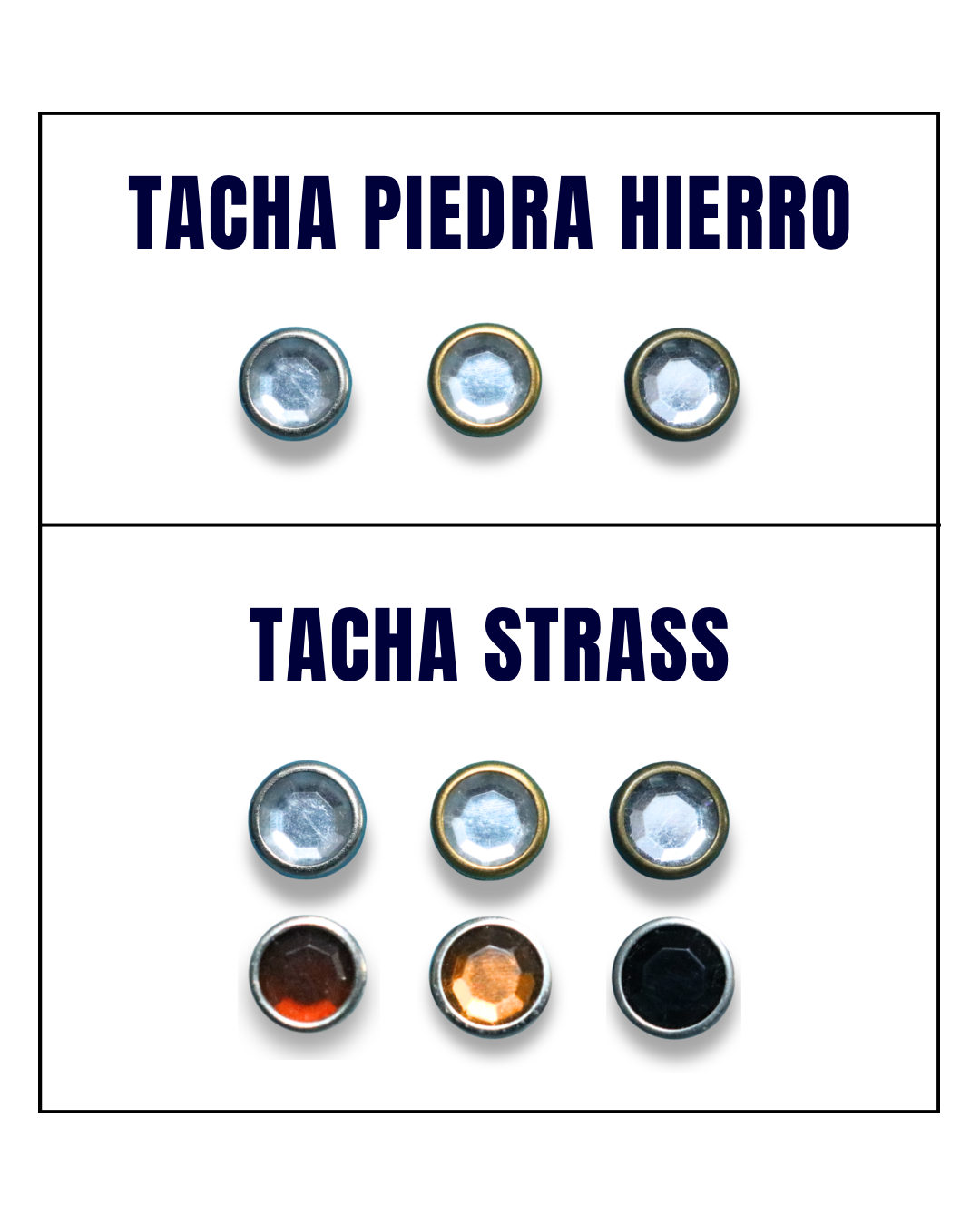 Tachas de Bronce y Hierro