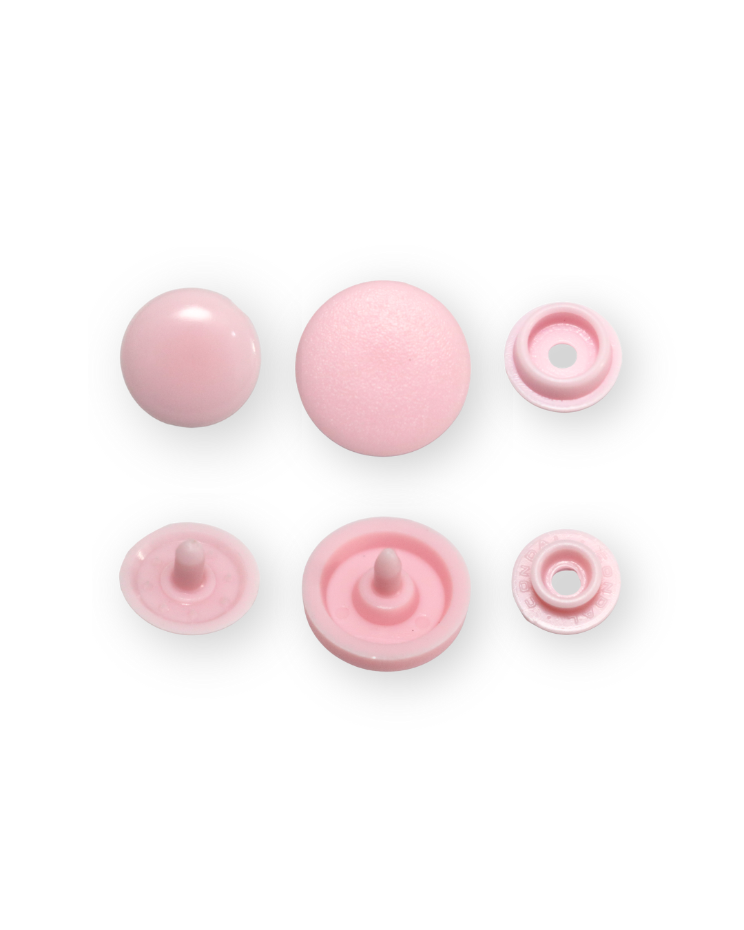 Broche alto de plástico