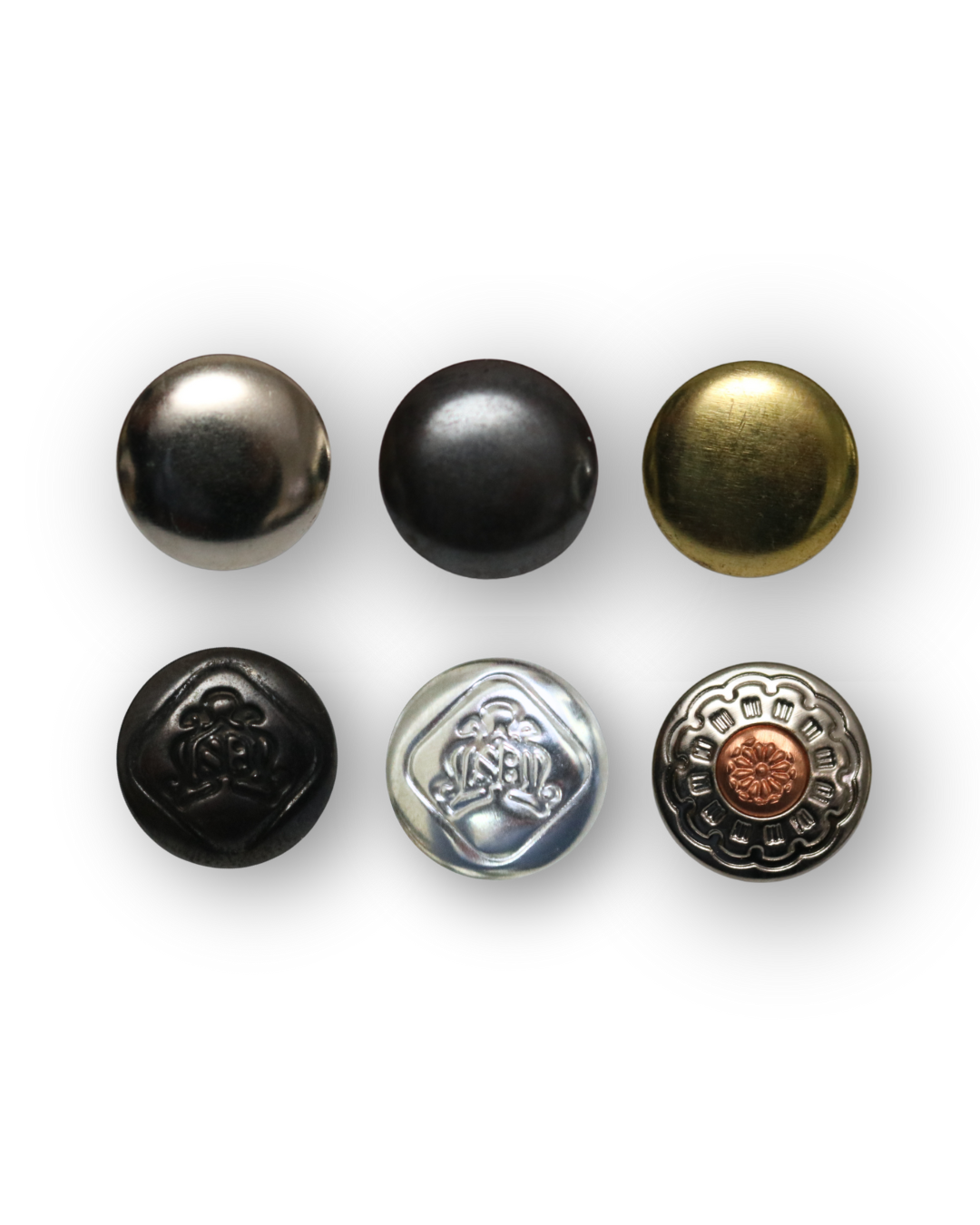 Broche a presión 13/15 con cabeza metálica