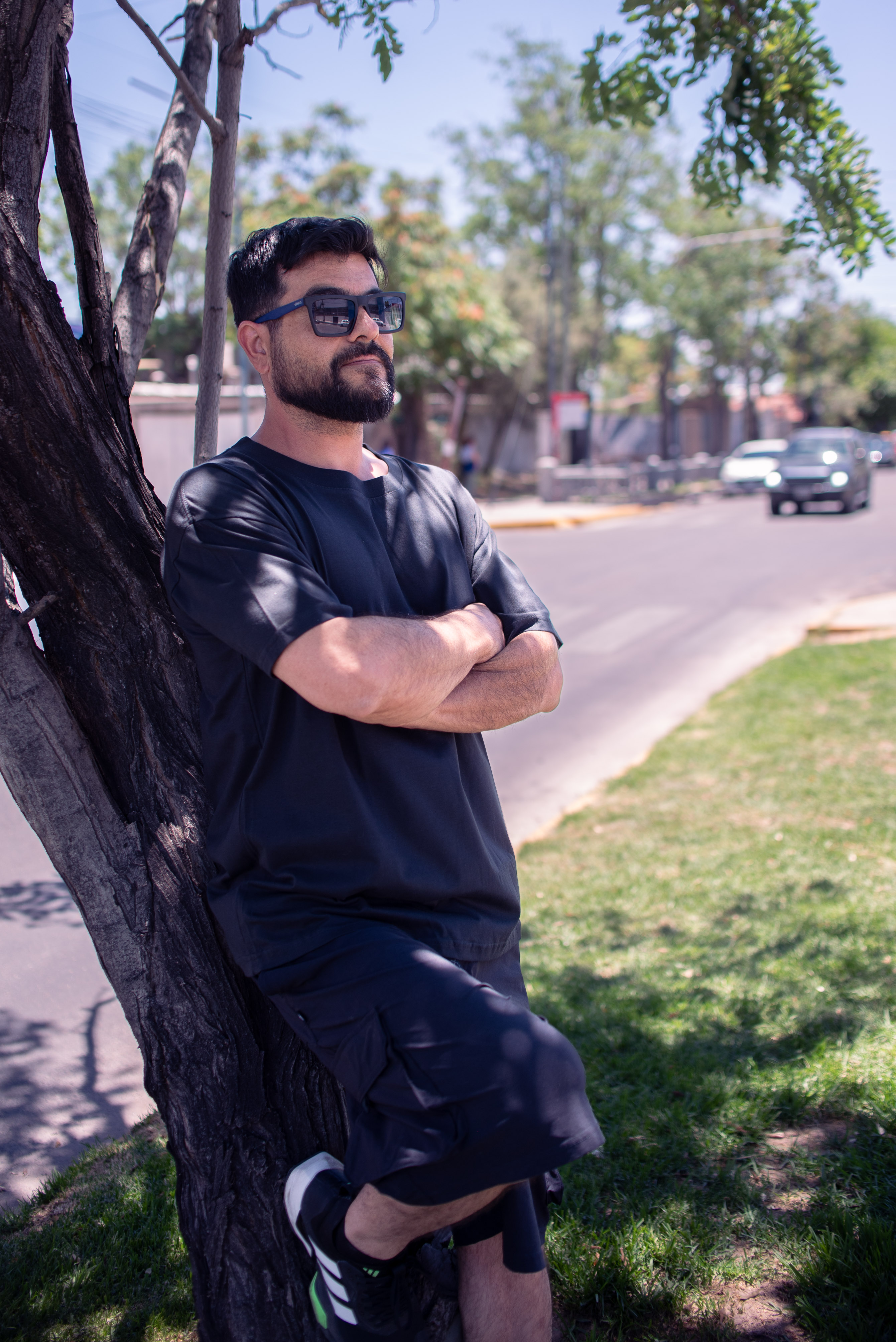 Camiseta negra con estampado cristiano
