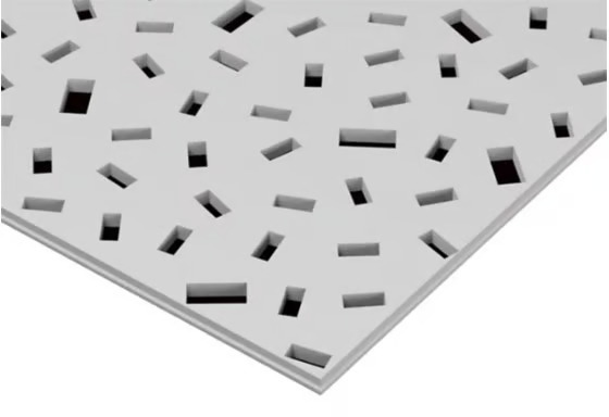 Decorative perforated metal panel