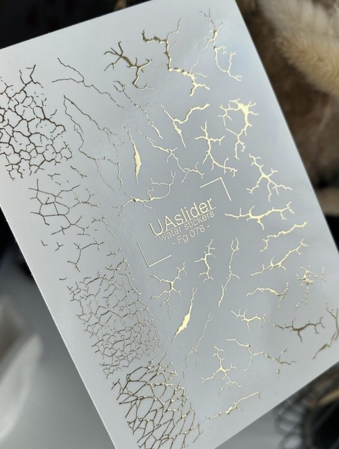 Vandens nagų plėvelės dizainui Fg 076