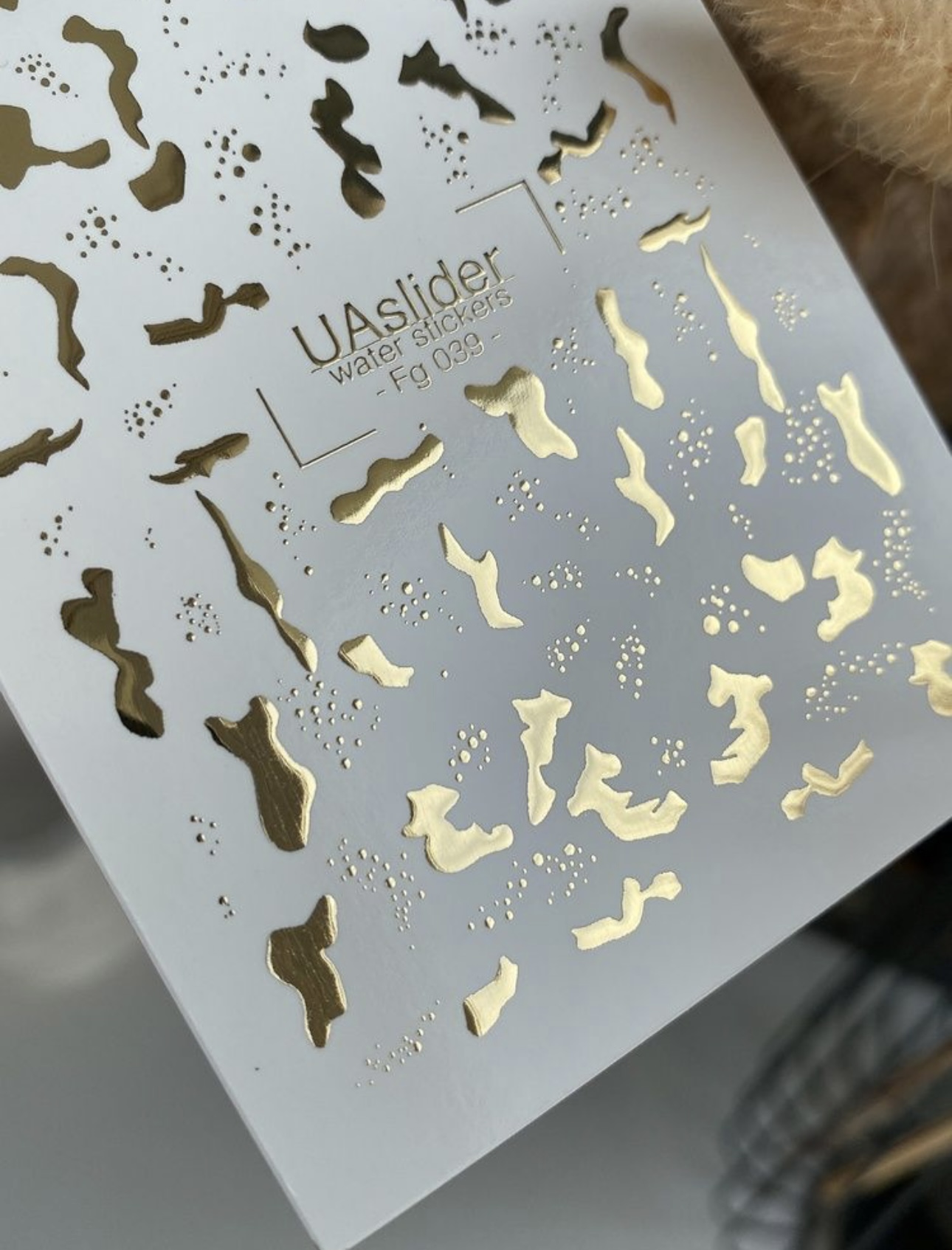 Vandens nagų plėvelių dizainai Fg 039