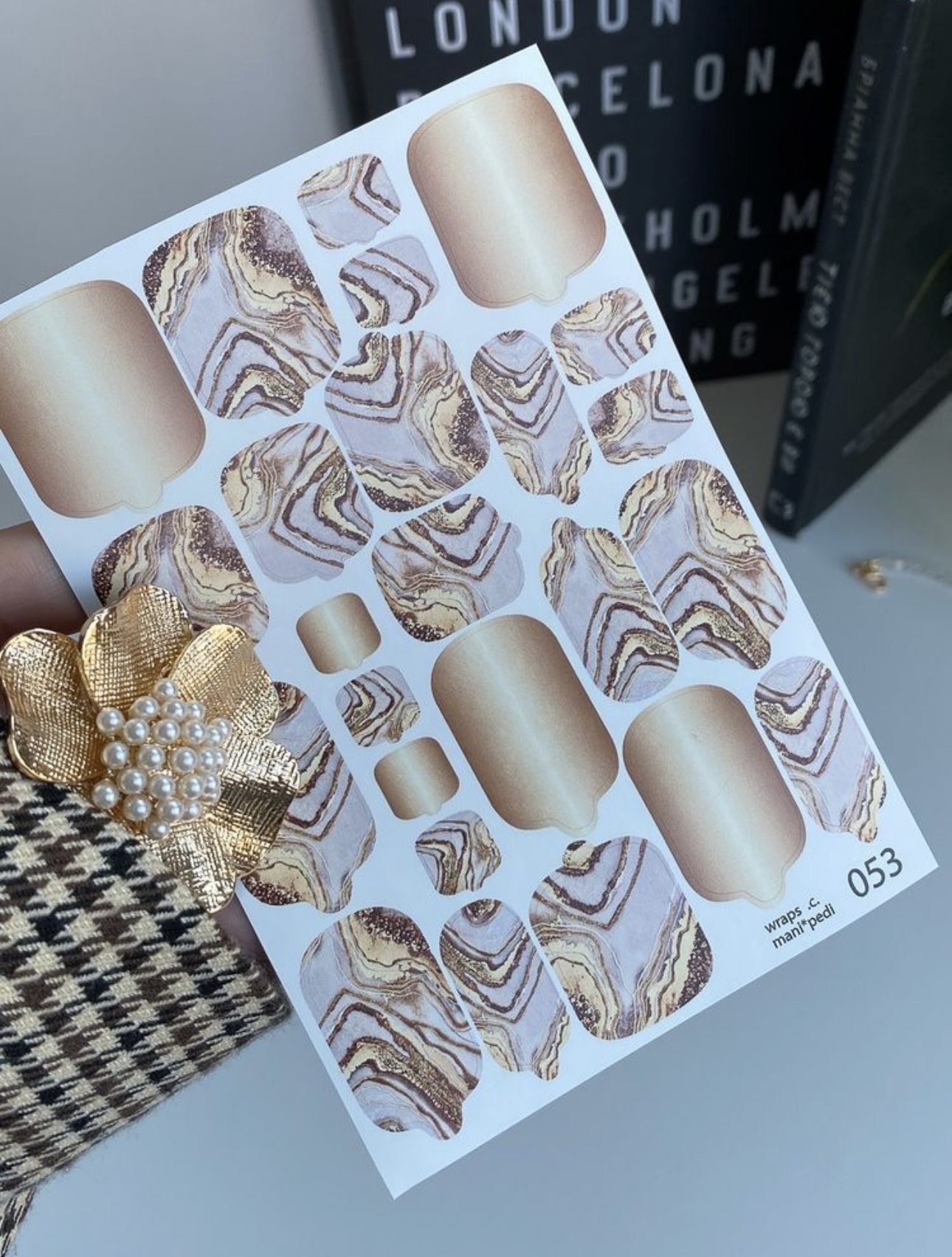 Nagų plėvelių komplektas manikiūrui ir pedikiūrui | 053