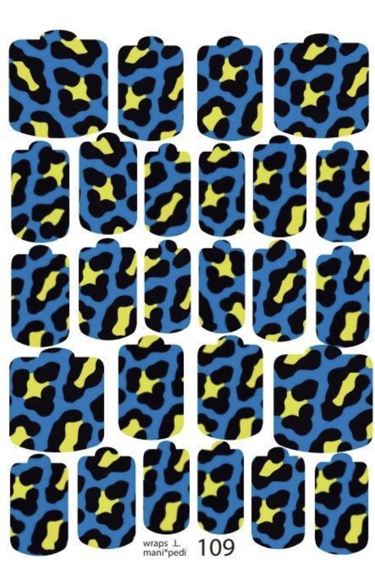 Nagų plėvelės manikiūrui ir pedikiūrui | 109 komplektas