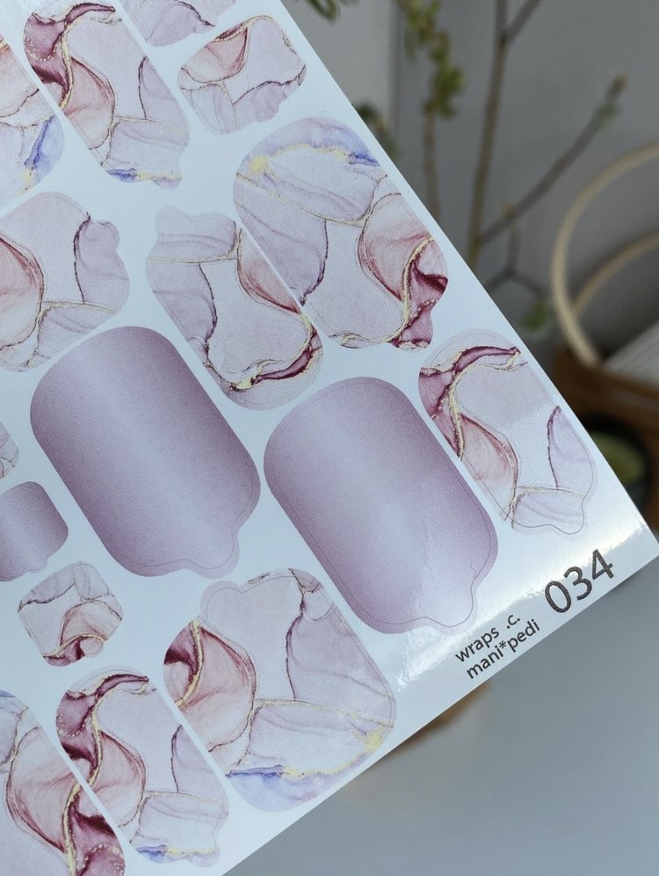 Nagų plėvelių komplektas pedikiūrui ir manikiūrui | 034