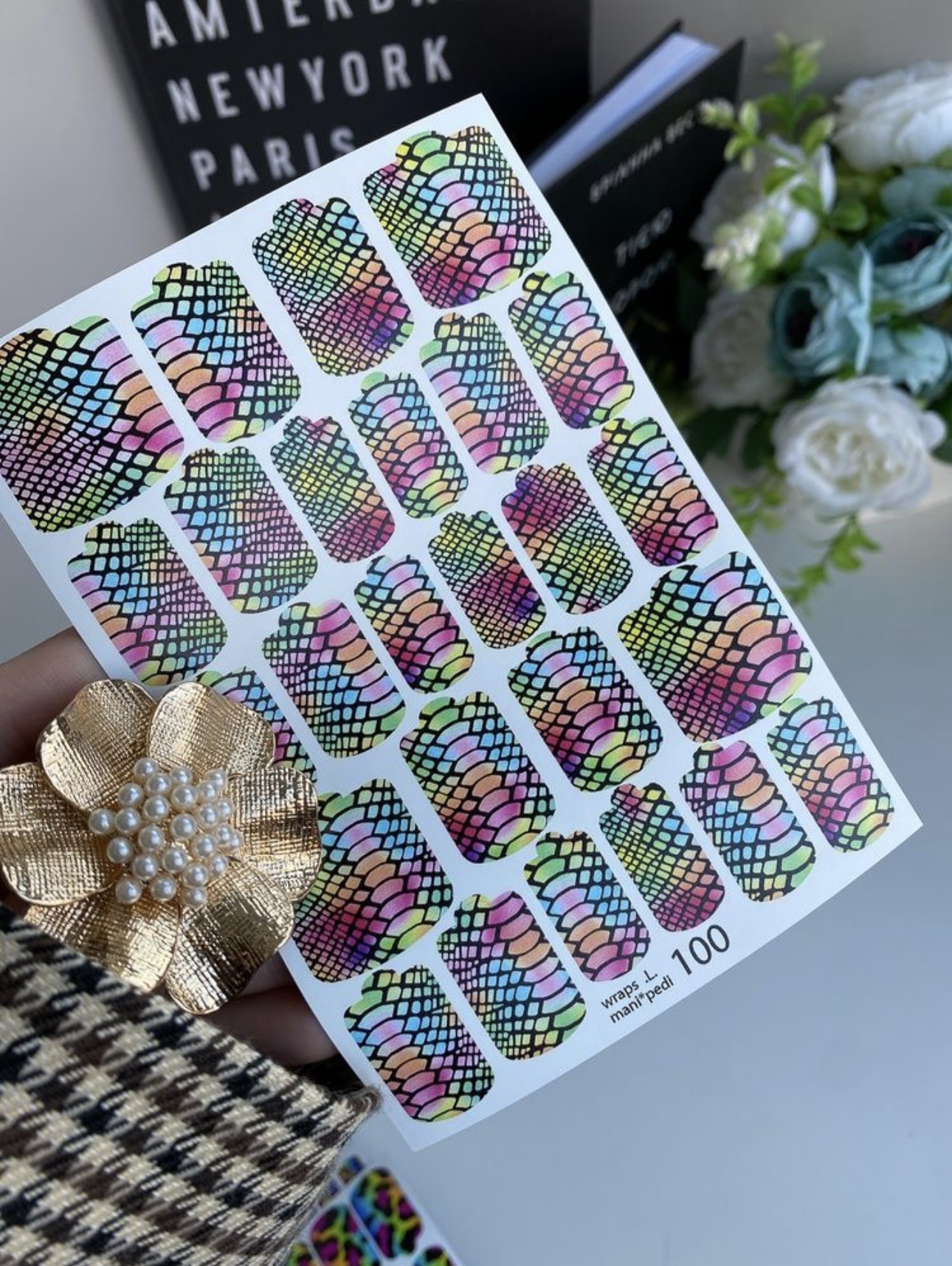 Nagų plėvelės manikiūrui ir pedikiūrui | 100 komplektas 