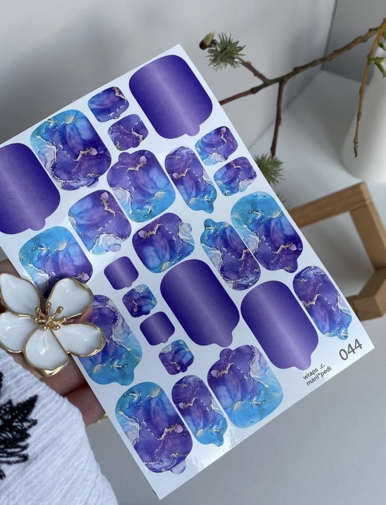 Nagų plėvelių komplektas manikiūrui ir pedikiūrui | 044