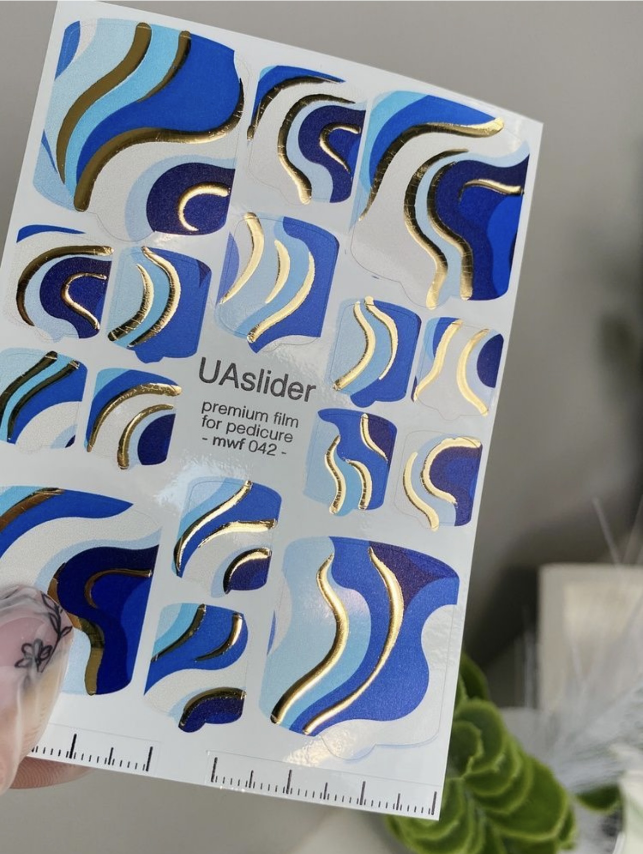 Premium nagų plėvelės pedikiūrui