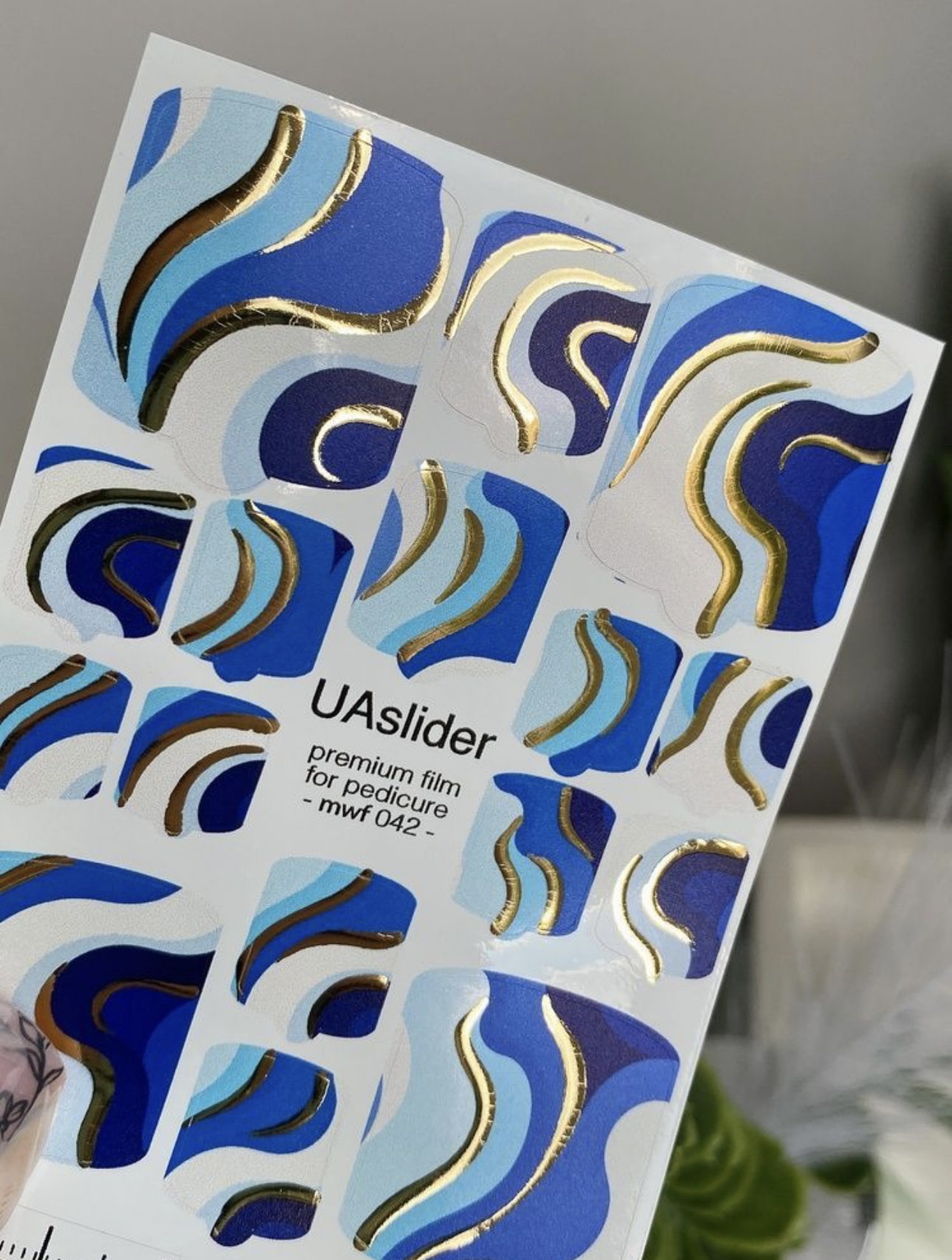 Premium nagų plėvelės pedikiūrui