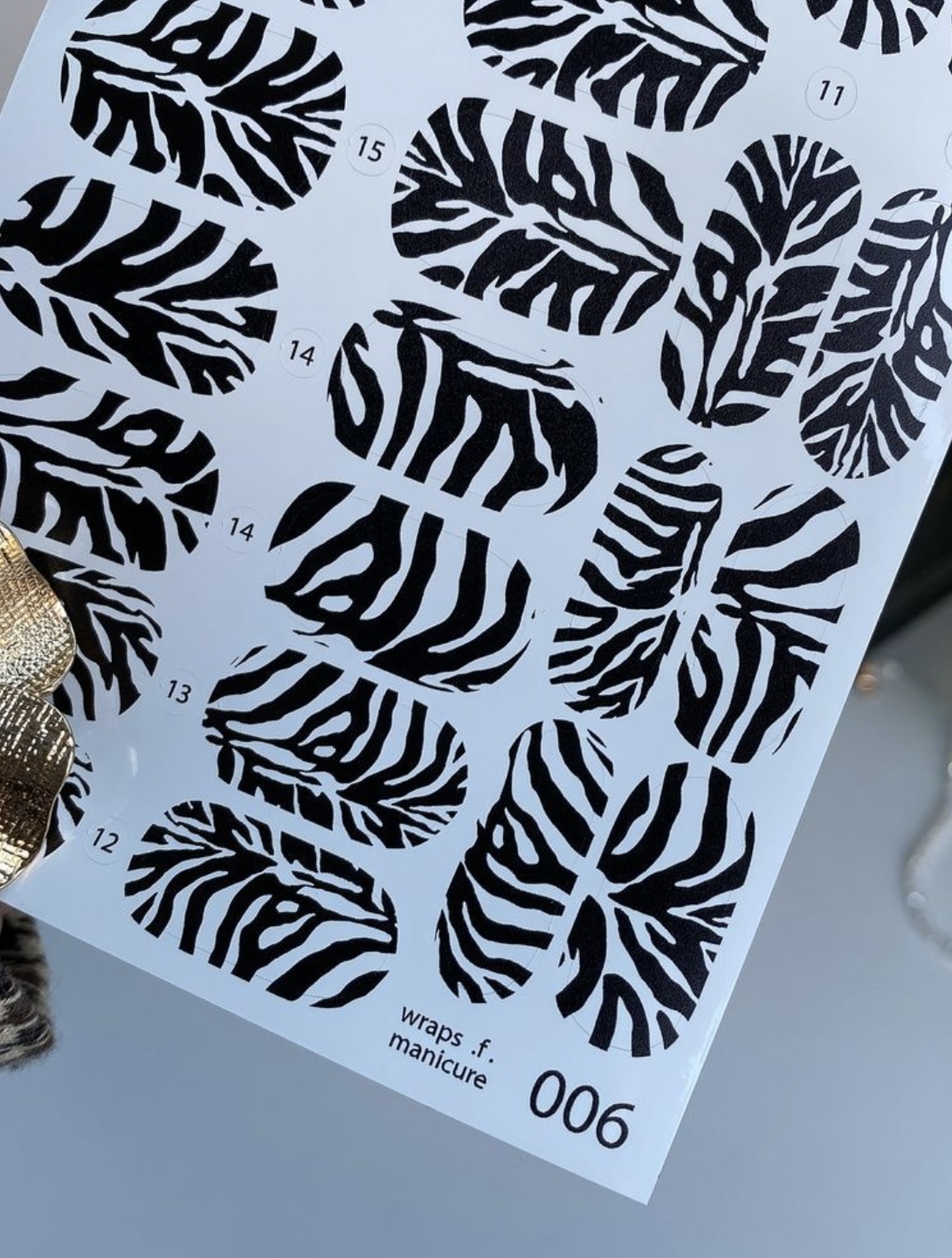 Nagų plėvelės manikiūrui