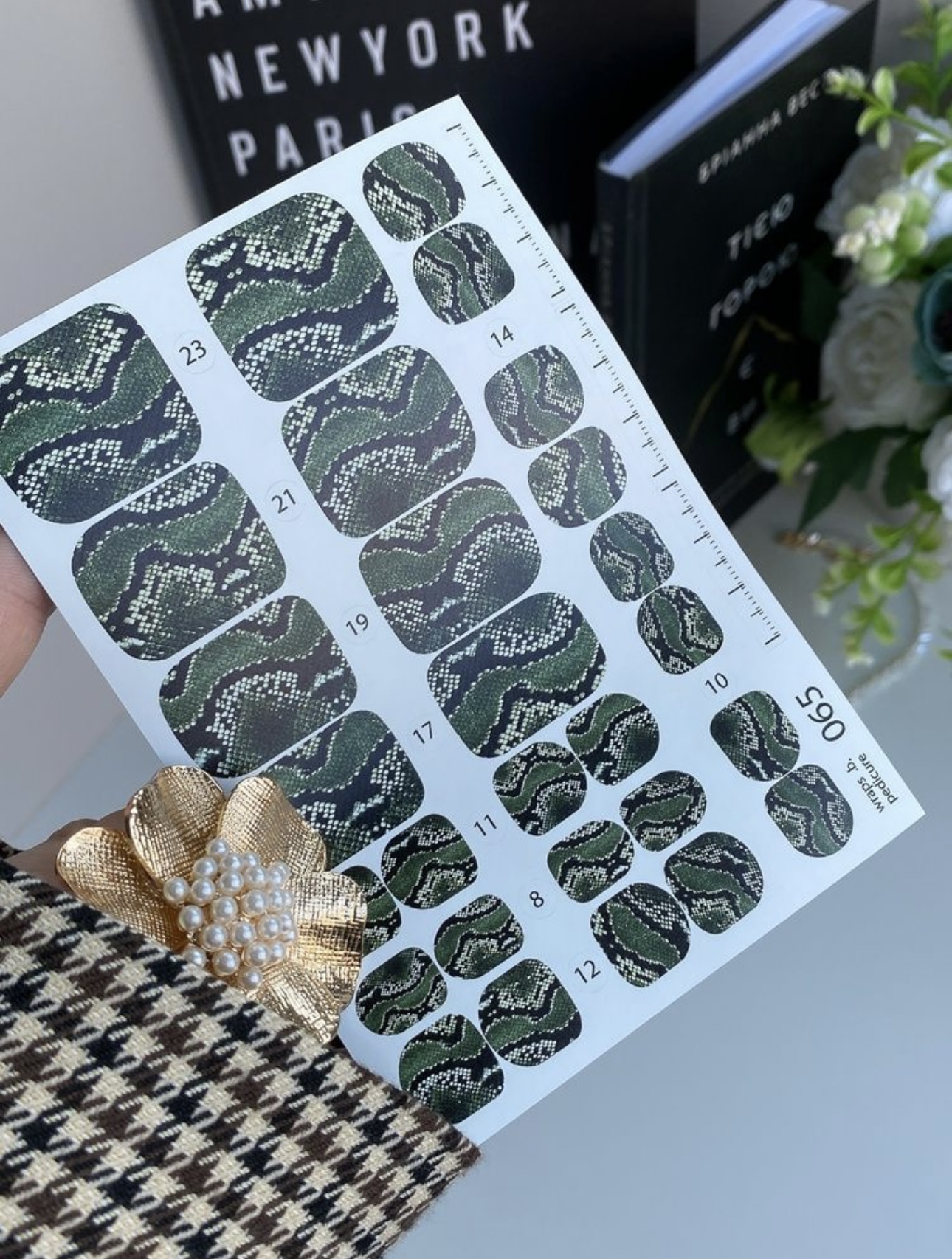 Nagų plėvelė pedikiūrui 065