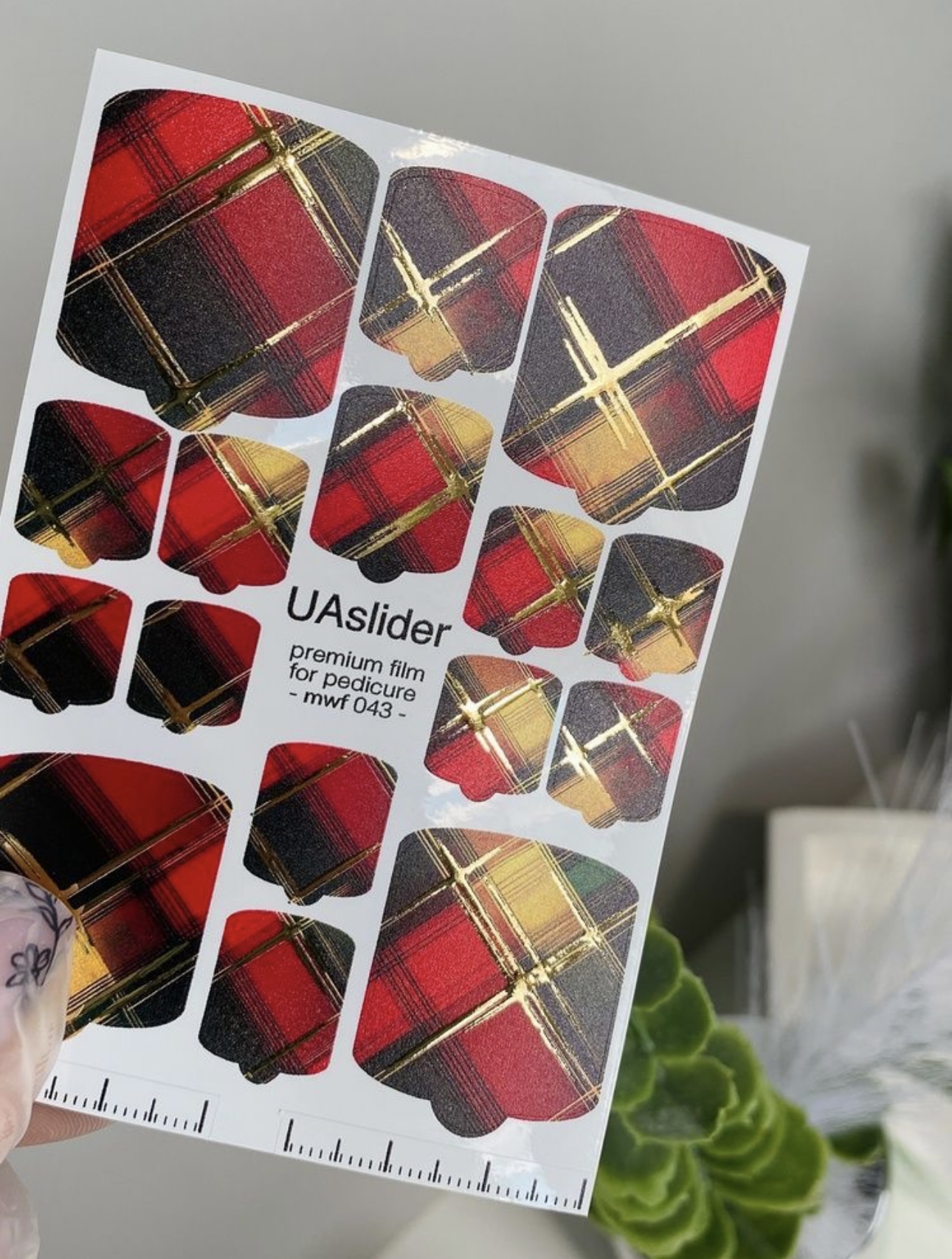 Premium nagų plėvelės pedikiūrui