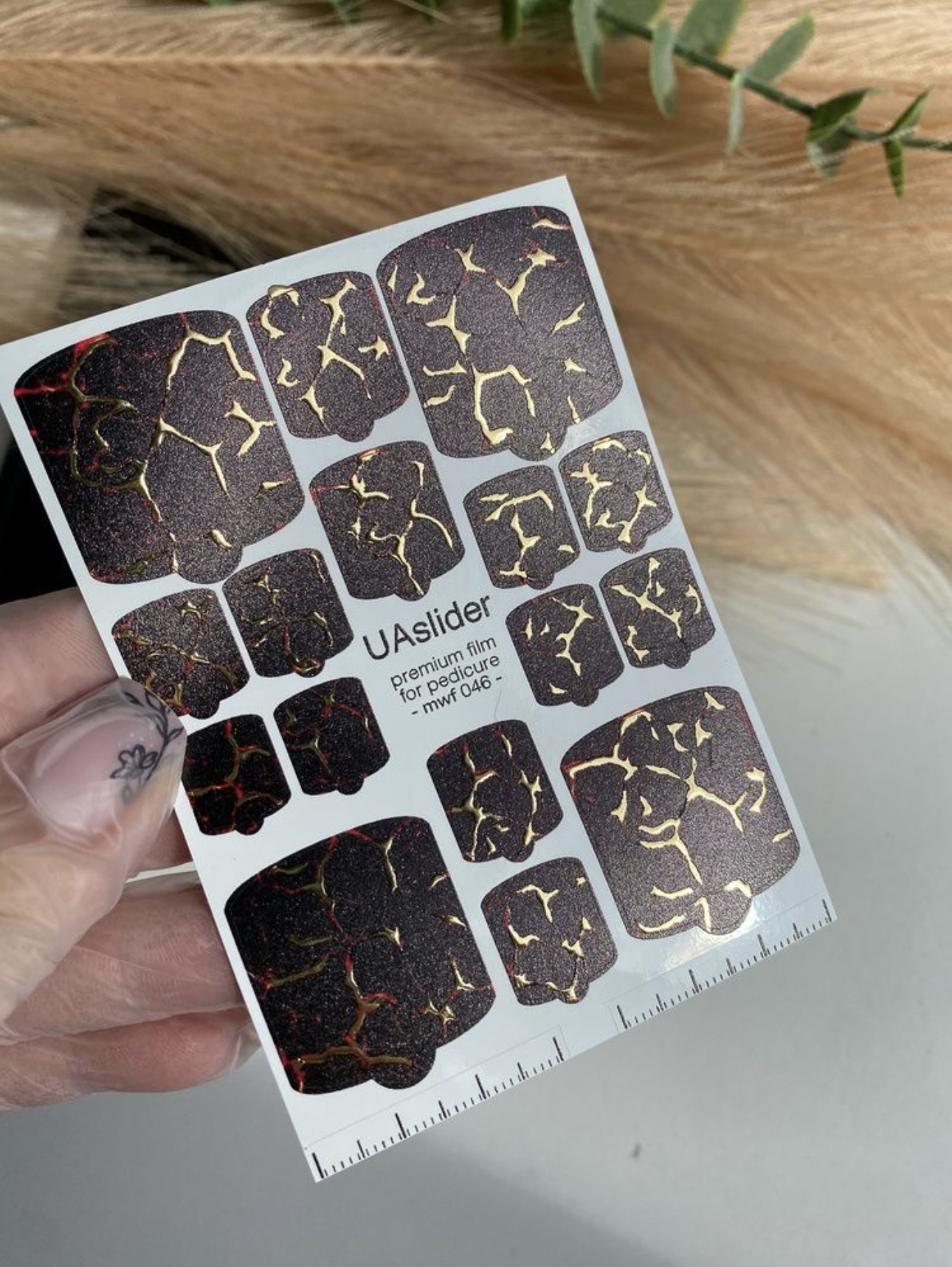 Premium nagų plėvelės pedikiūrui