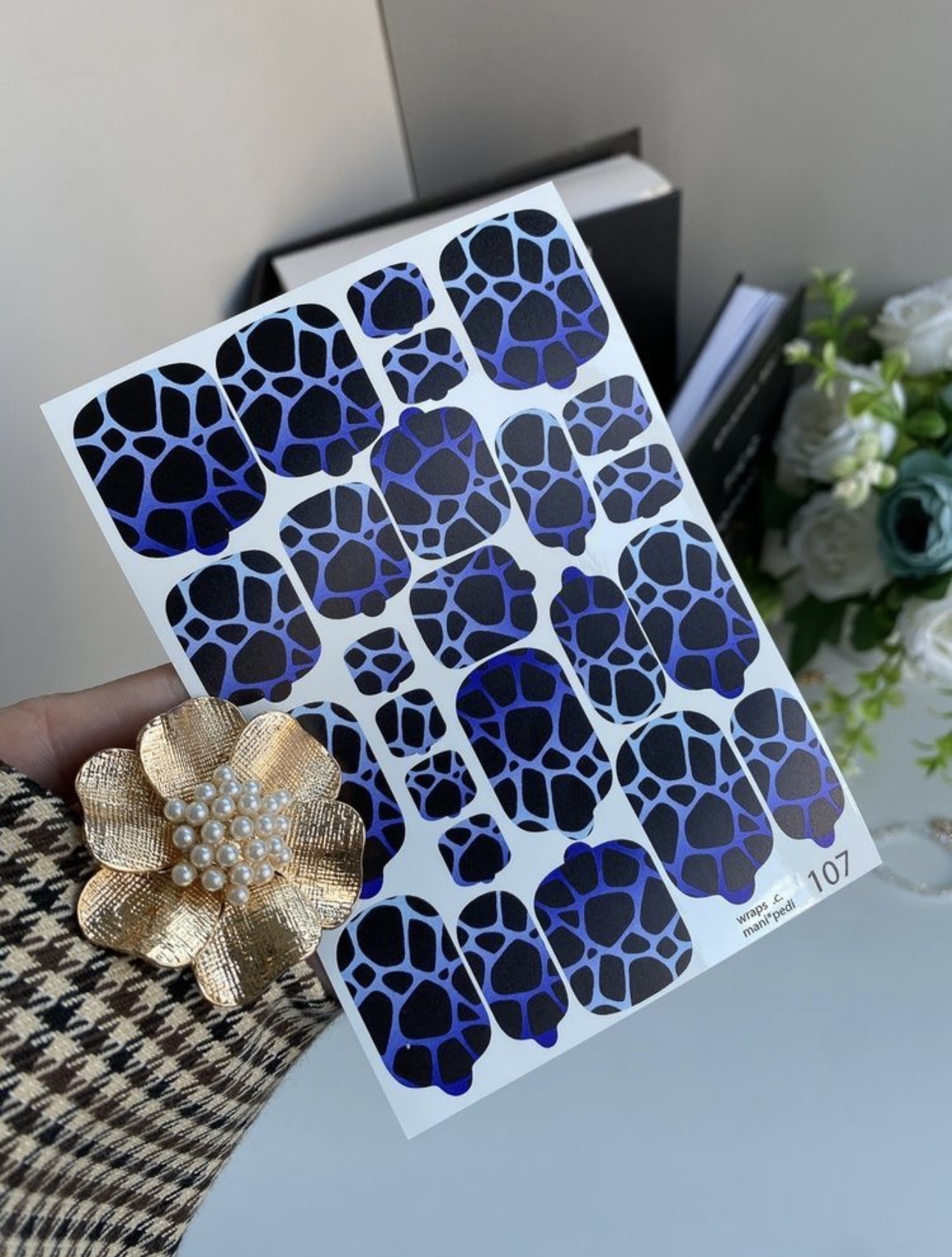 Nagų plėvelių komplektas | manikiūrui ir pedikiūrui 107