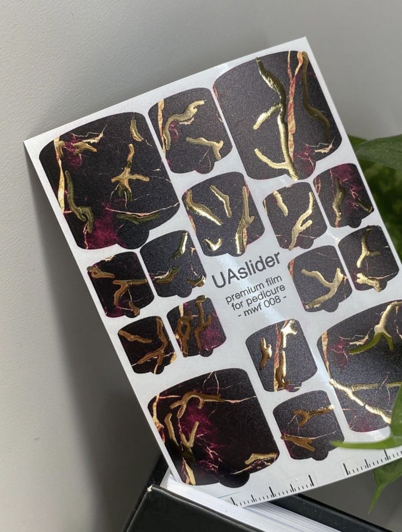 Premium nagų plėvelės pedikiūrui