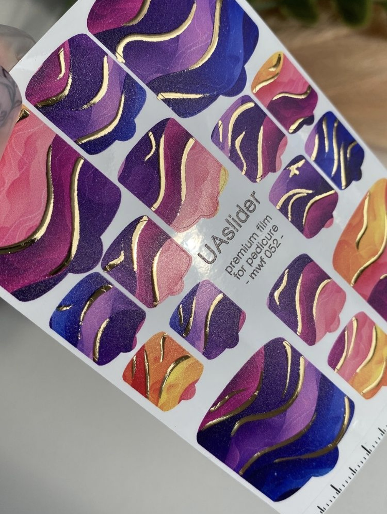 Premium nagų plėvelės pedikiūrui