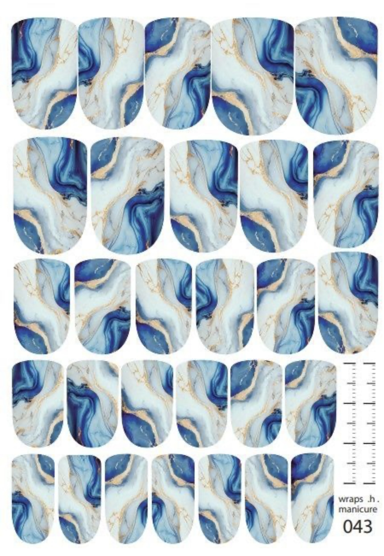 Nagų plėvelės manikiūrui | 043