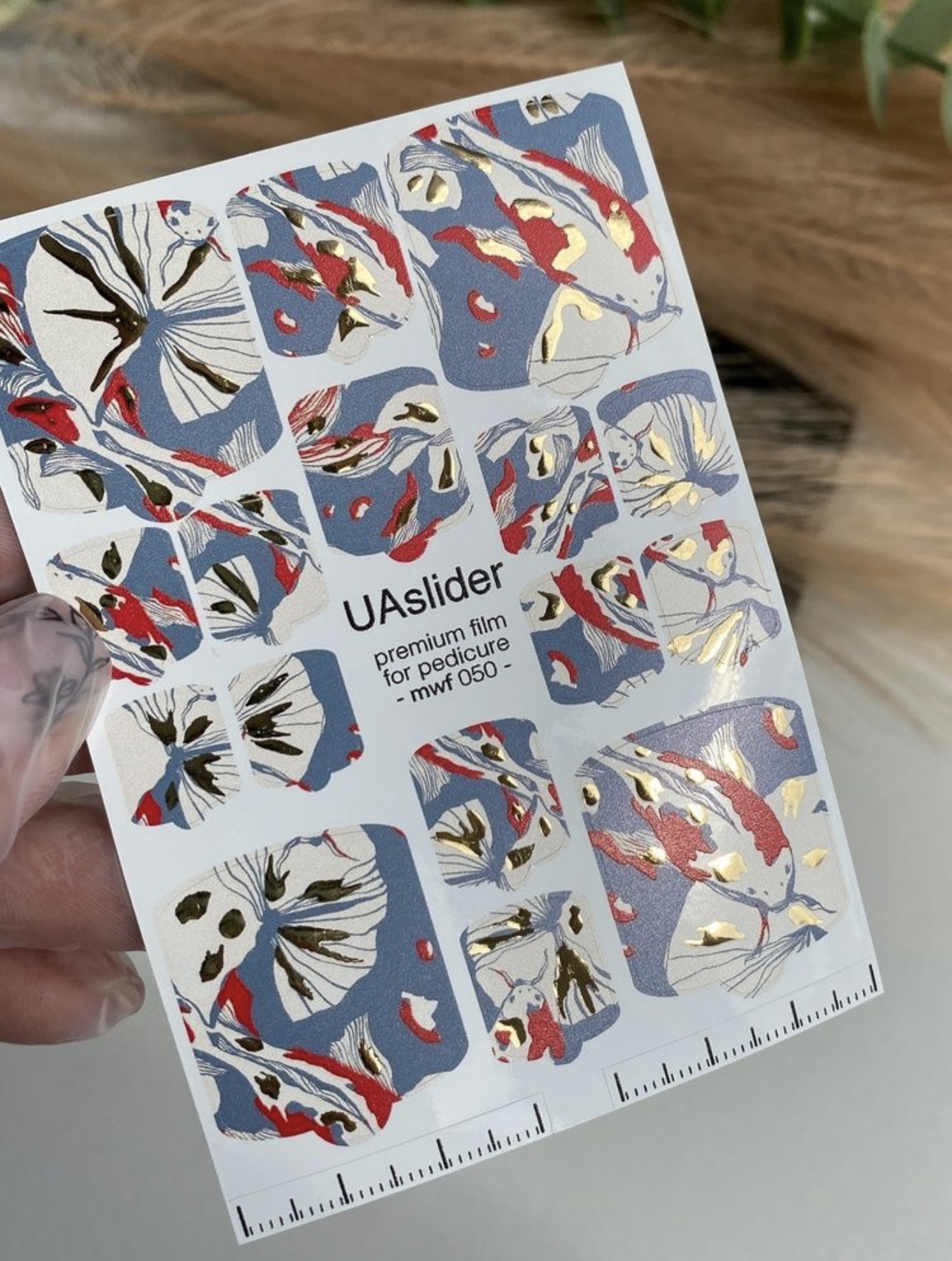 Premium nagų plėvelės pedikiūrui