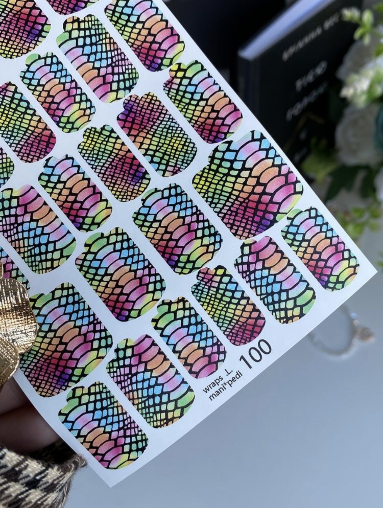 Nagų plėvelės manikiūrui ir pedikiūrui | 100 komplektas 