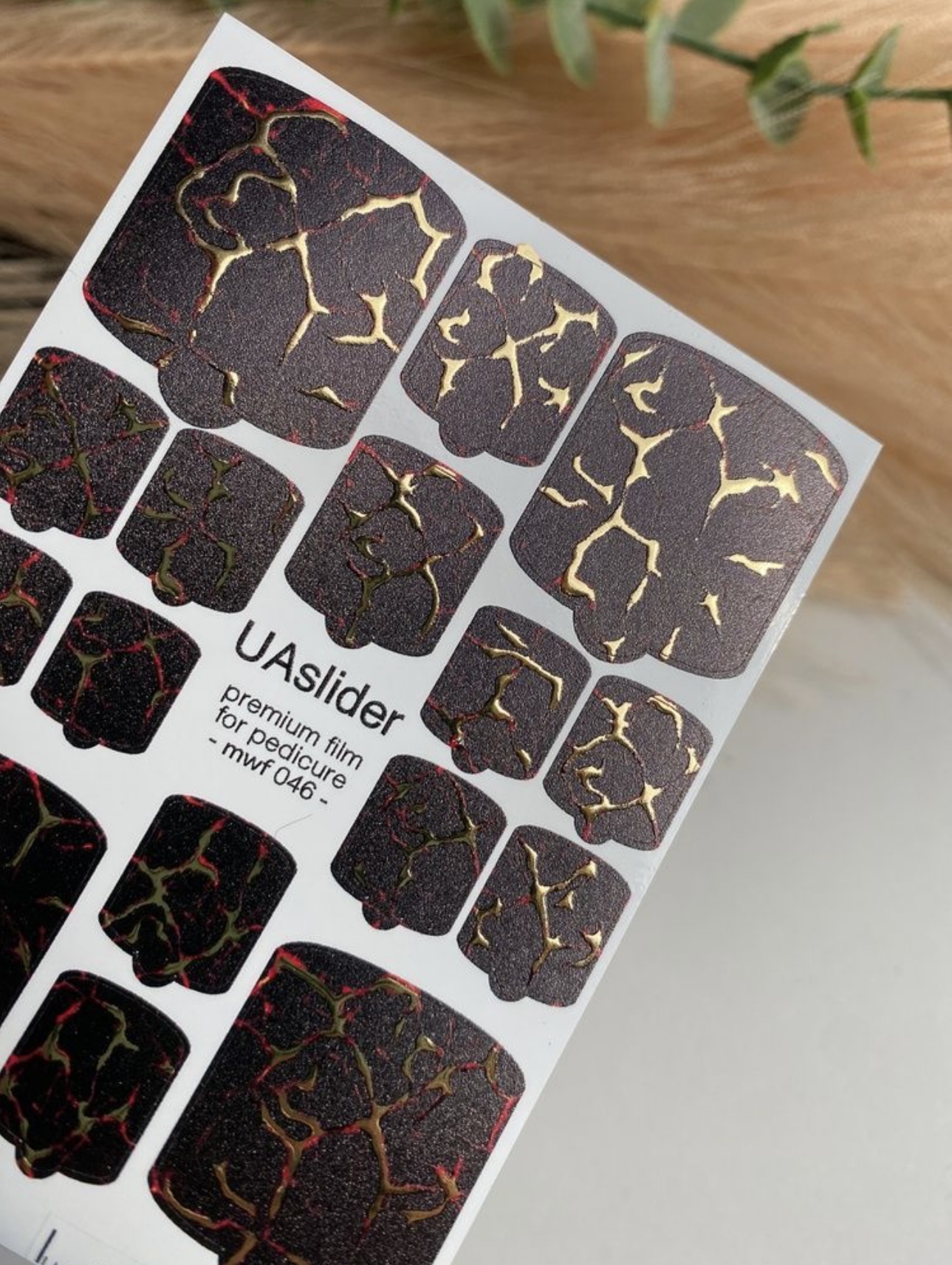 Premium nagų plėvelės pedikiūrui