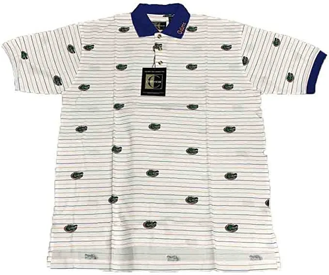 Chiliwear Florida Gators Striped Polo Shirt L Size Only