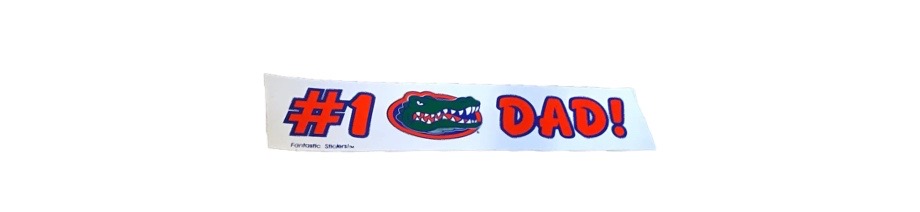 #1 Dad Florida Gators Bumper Sticker
