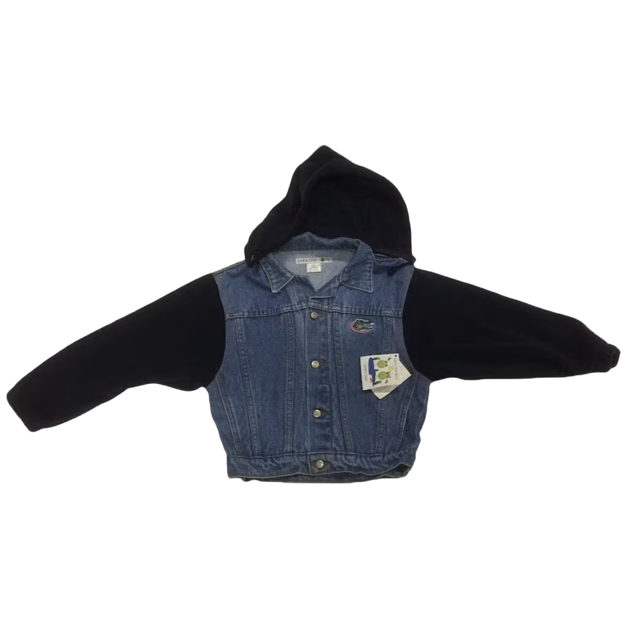 Kids’ Denim Hoodie Jacket Removable Hood. Size 4 Only