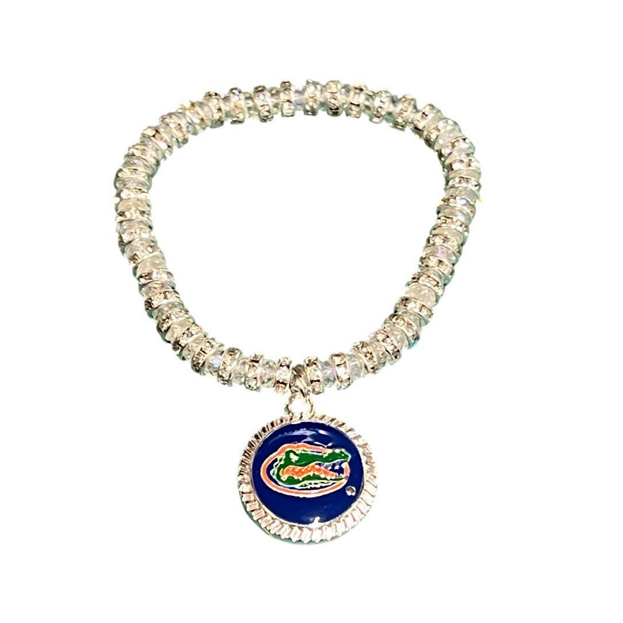 Florida Gators Rhinestone Shimmering Stretch Bracelet