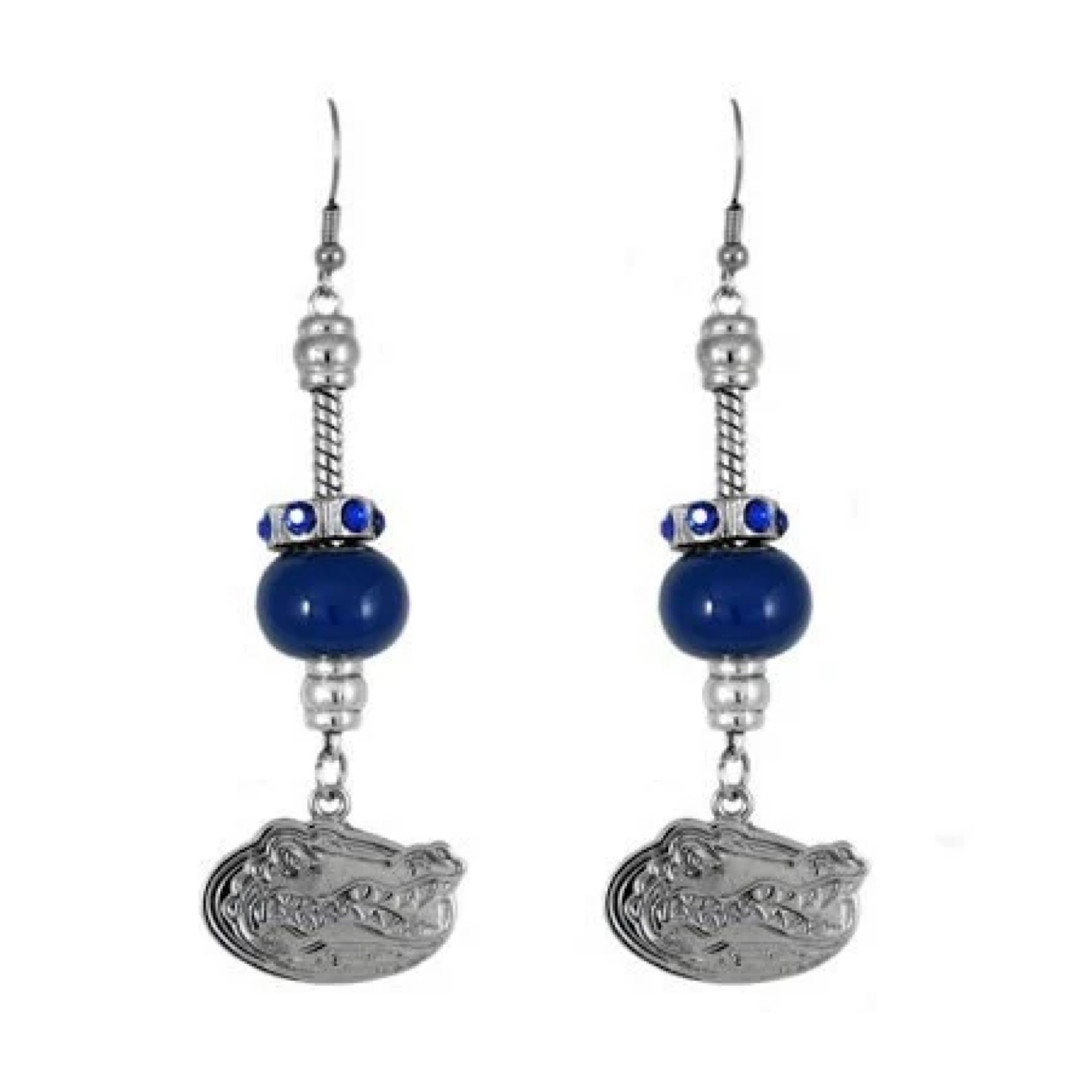 Gators Charm Beaded Earrings