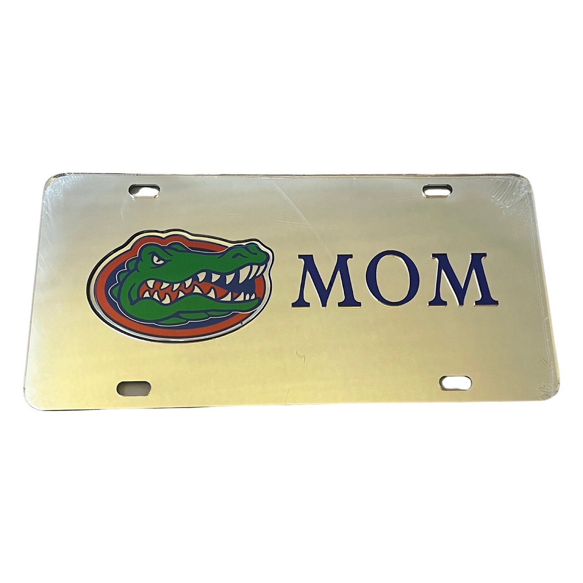 Florida Gators Mirrored Mom License Plate