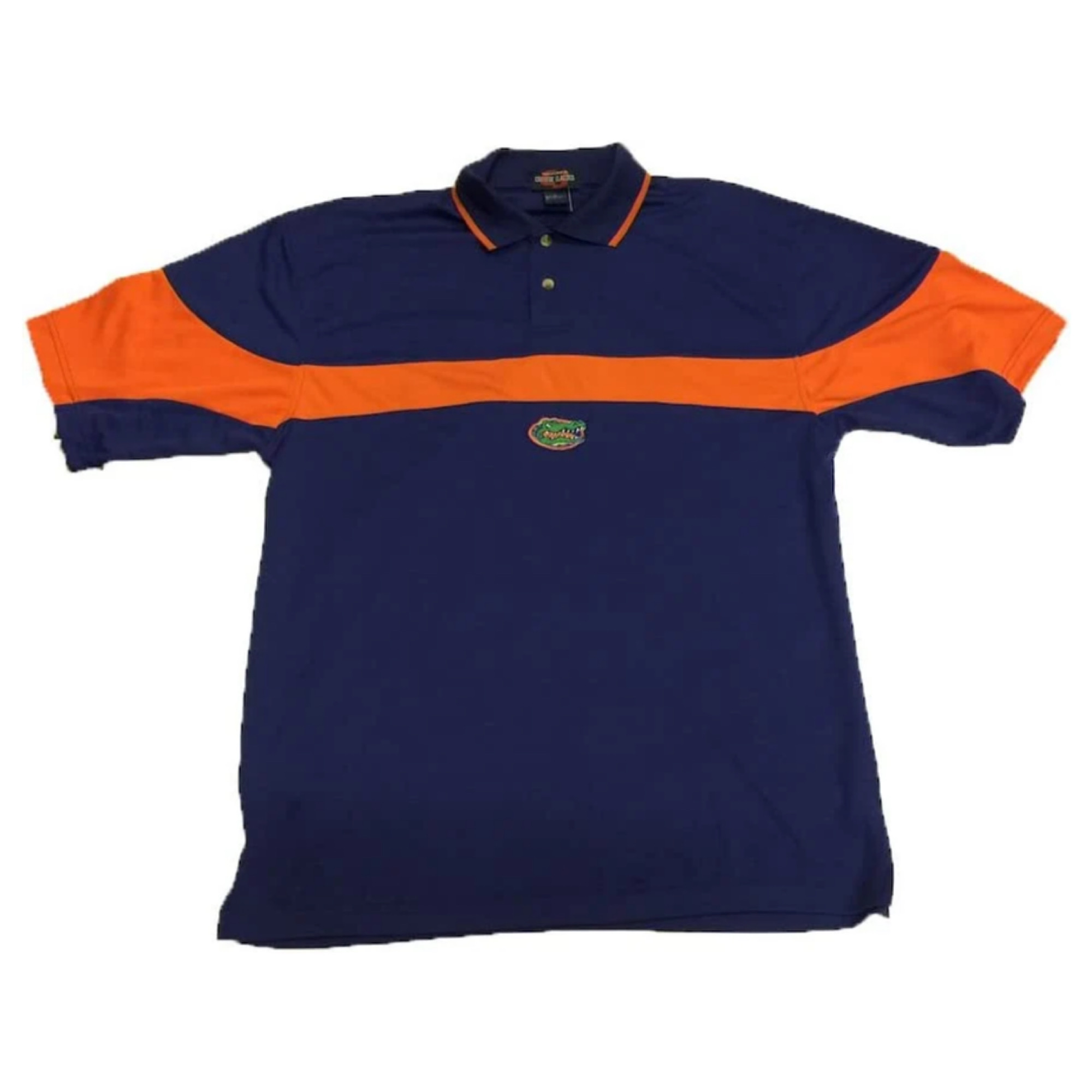 Florida Gators Moisture Wicking Orange Stripe Polo Shirt