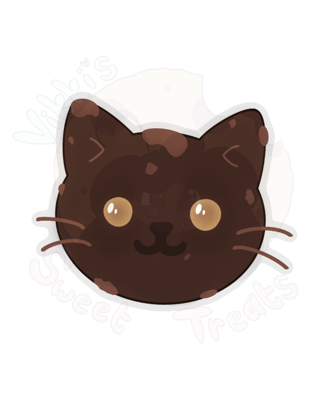 Double Chocolate Cookie Cat Sticker