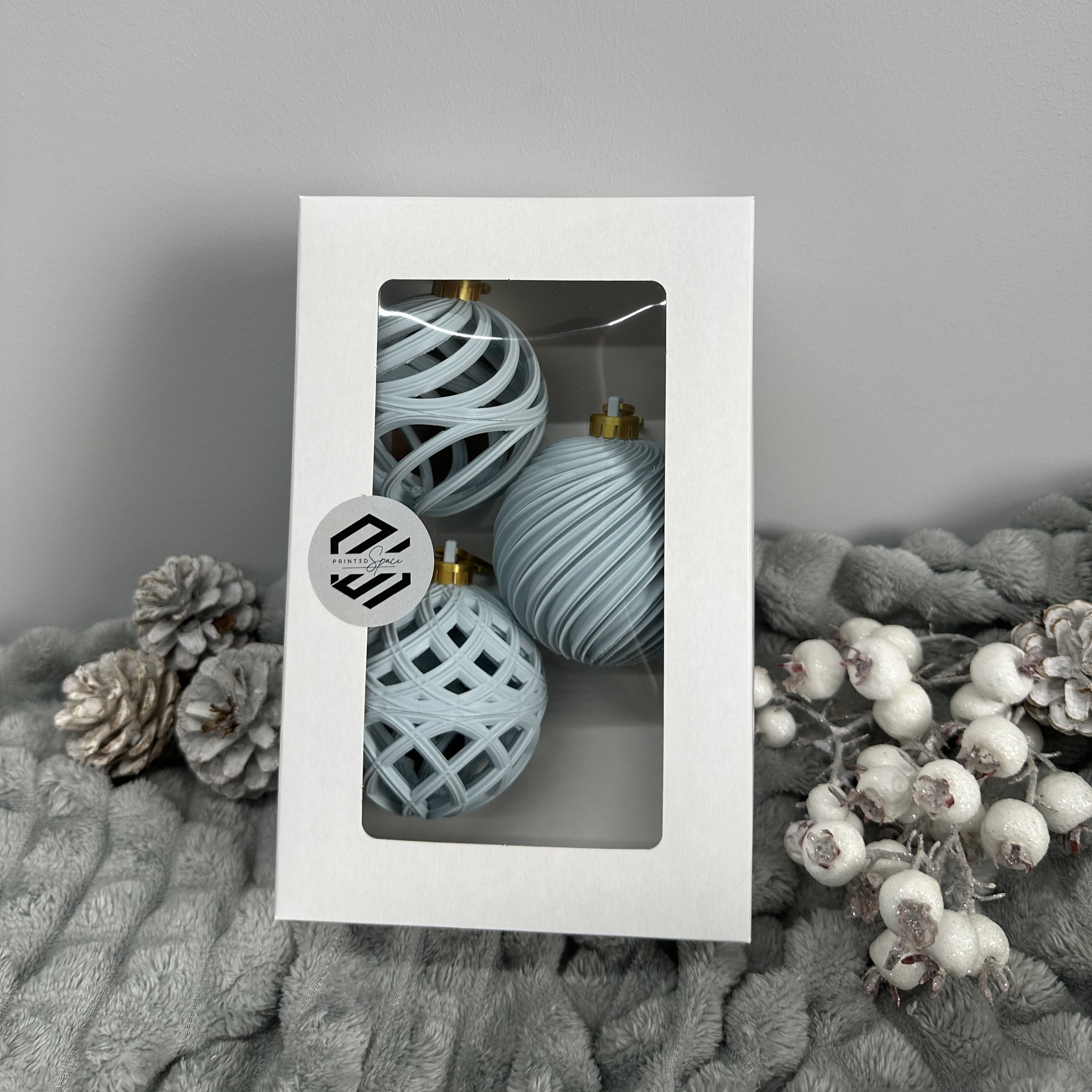 Apvalūs Kalėdiniai žaisliukai