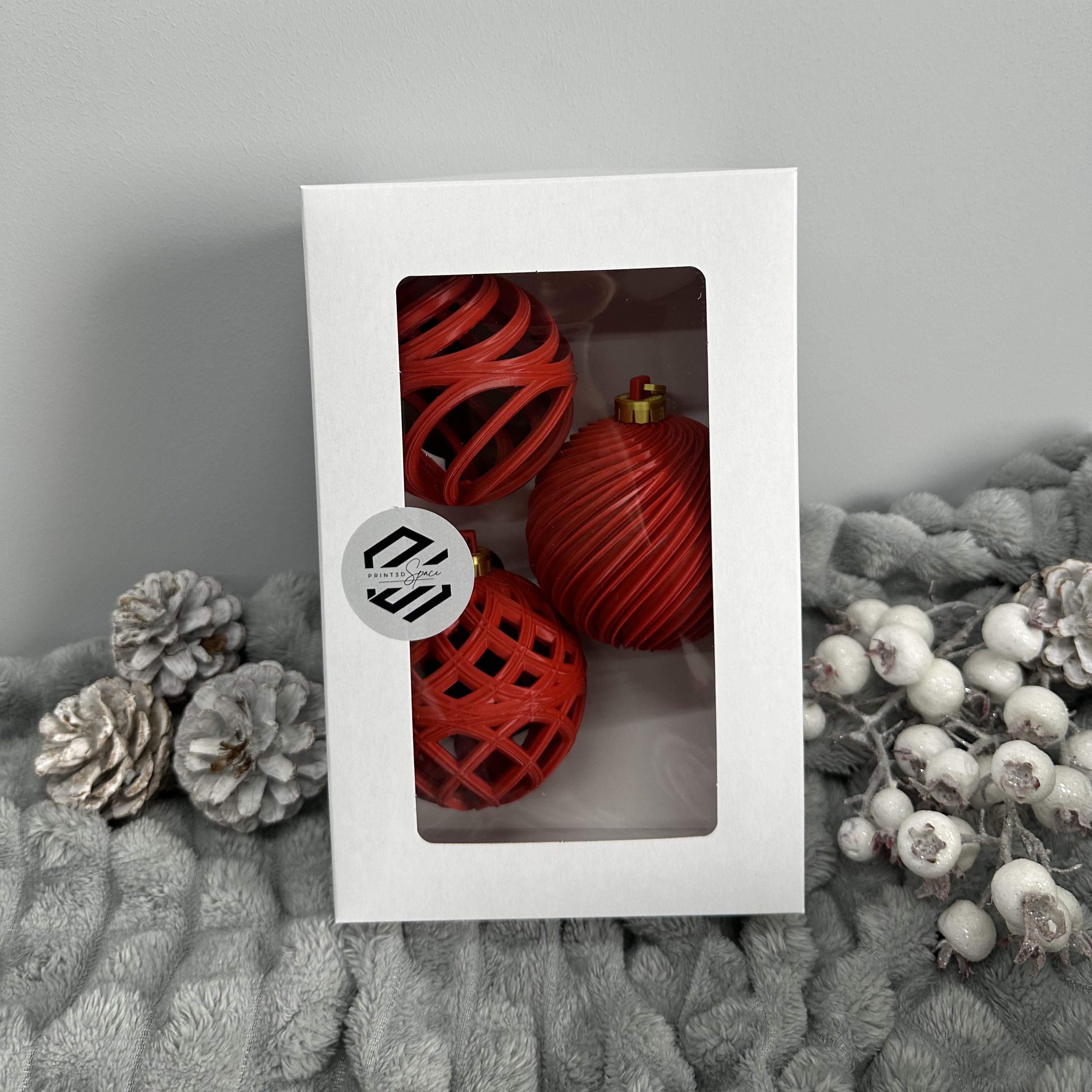 Apvalūs Kalėdiniai žaisliukai