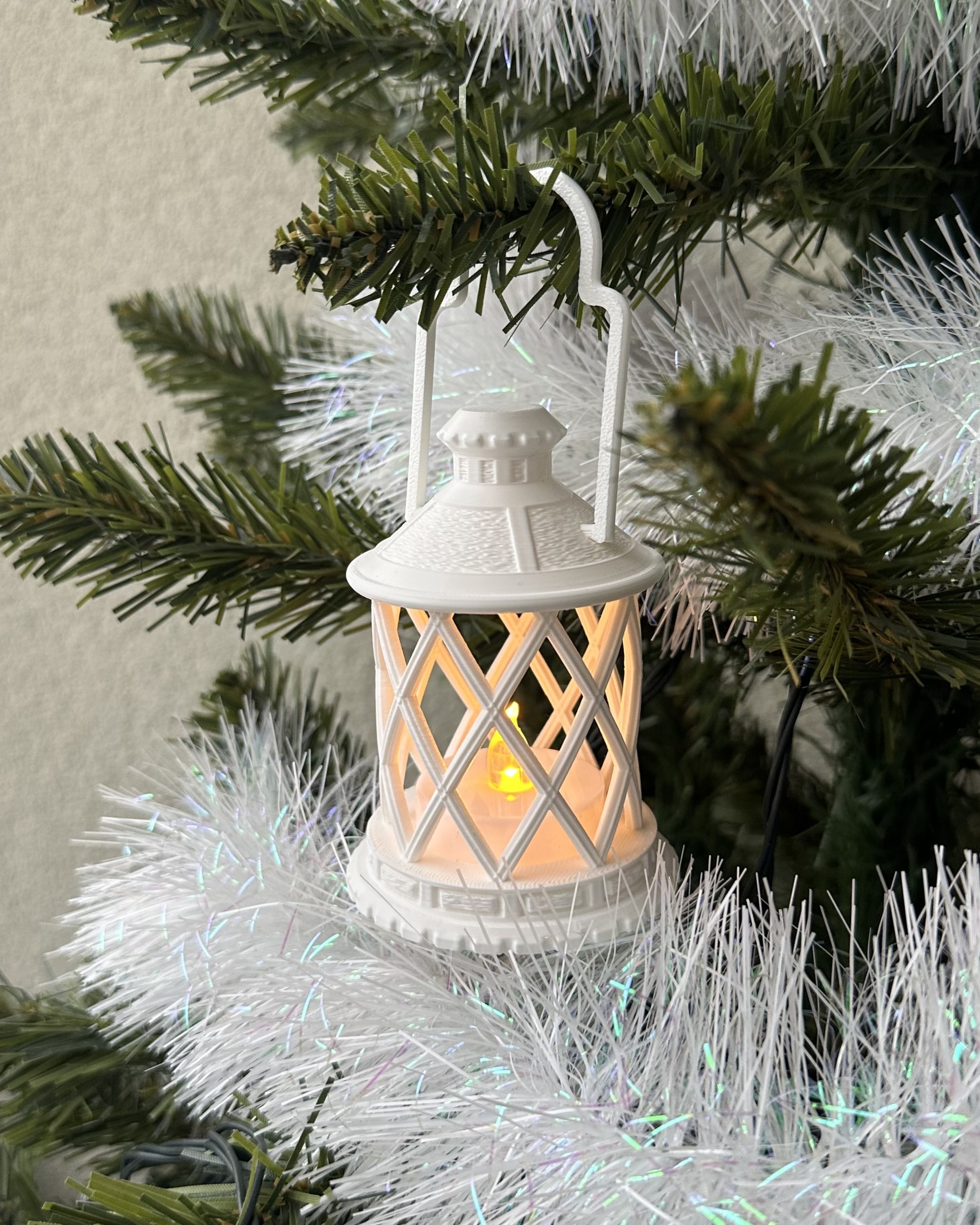 Šviečiantis dekoratyvinis žibintas Bokštelis