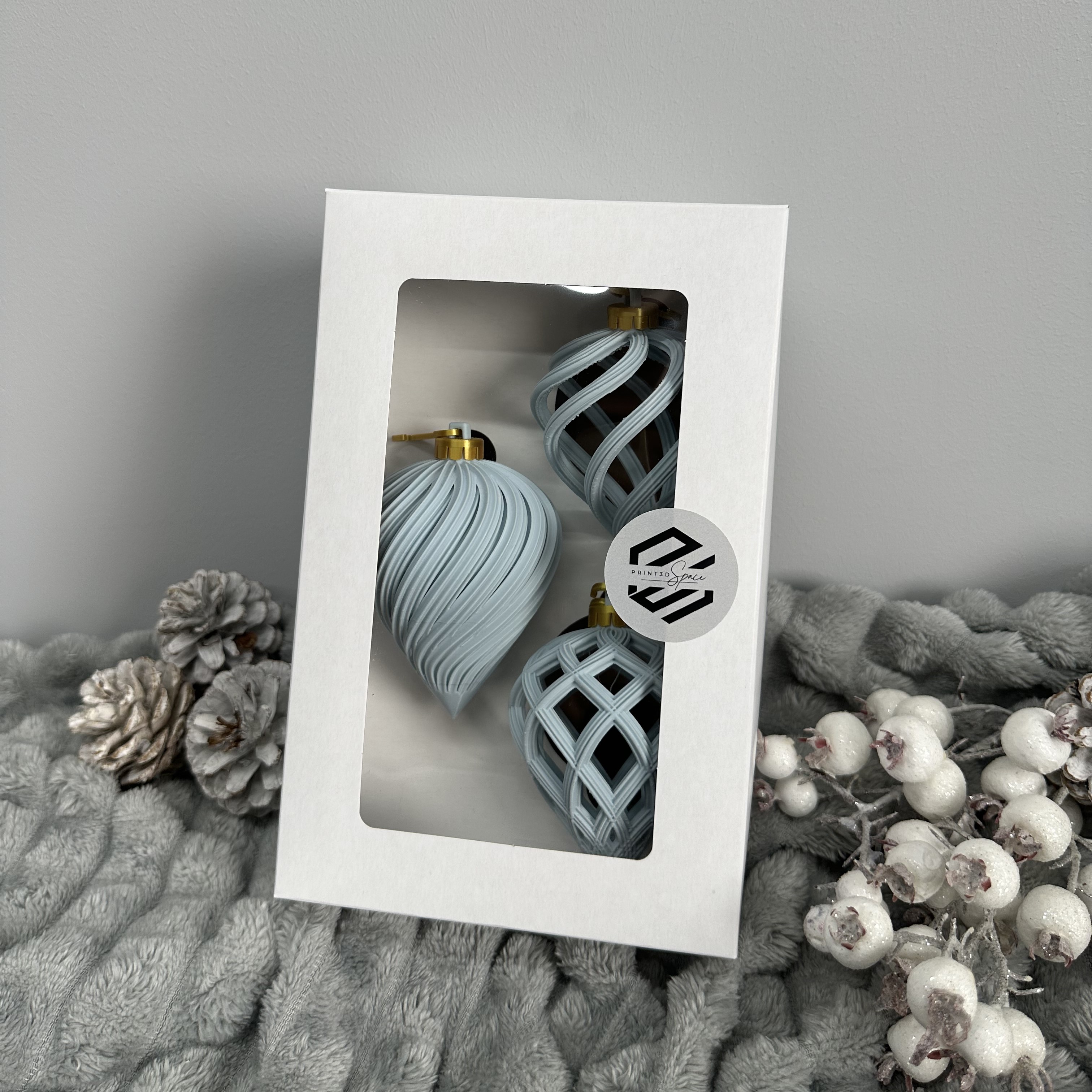 Lašo formos Kalėdiniai žaisliukai