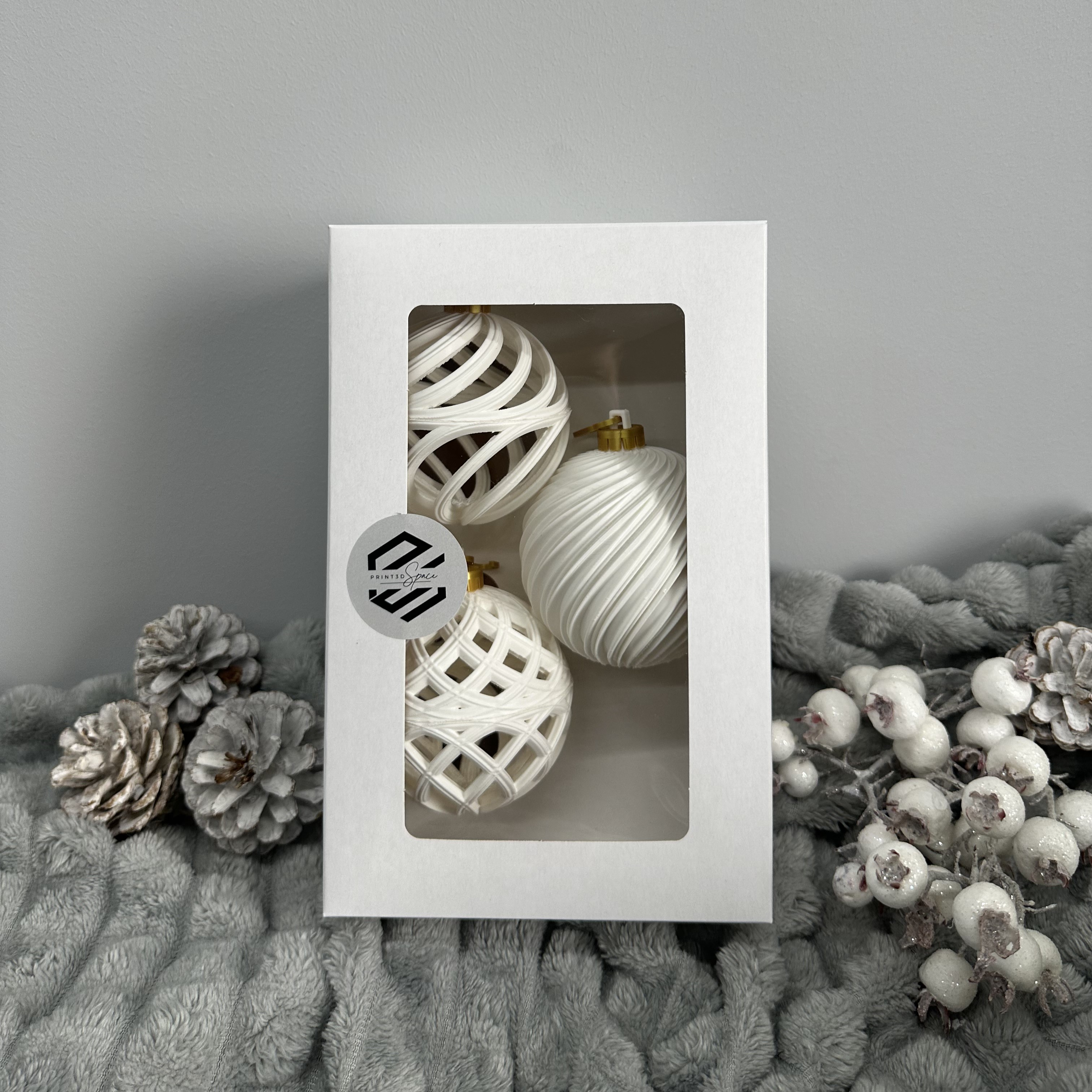 Apvalūs Kalėdiniai žaisliukai