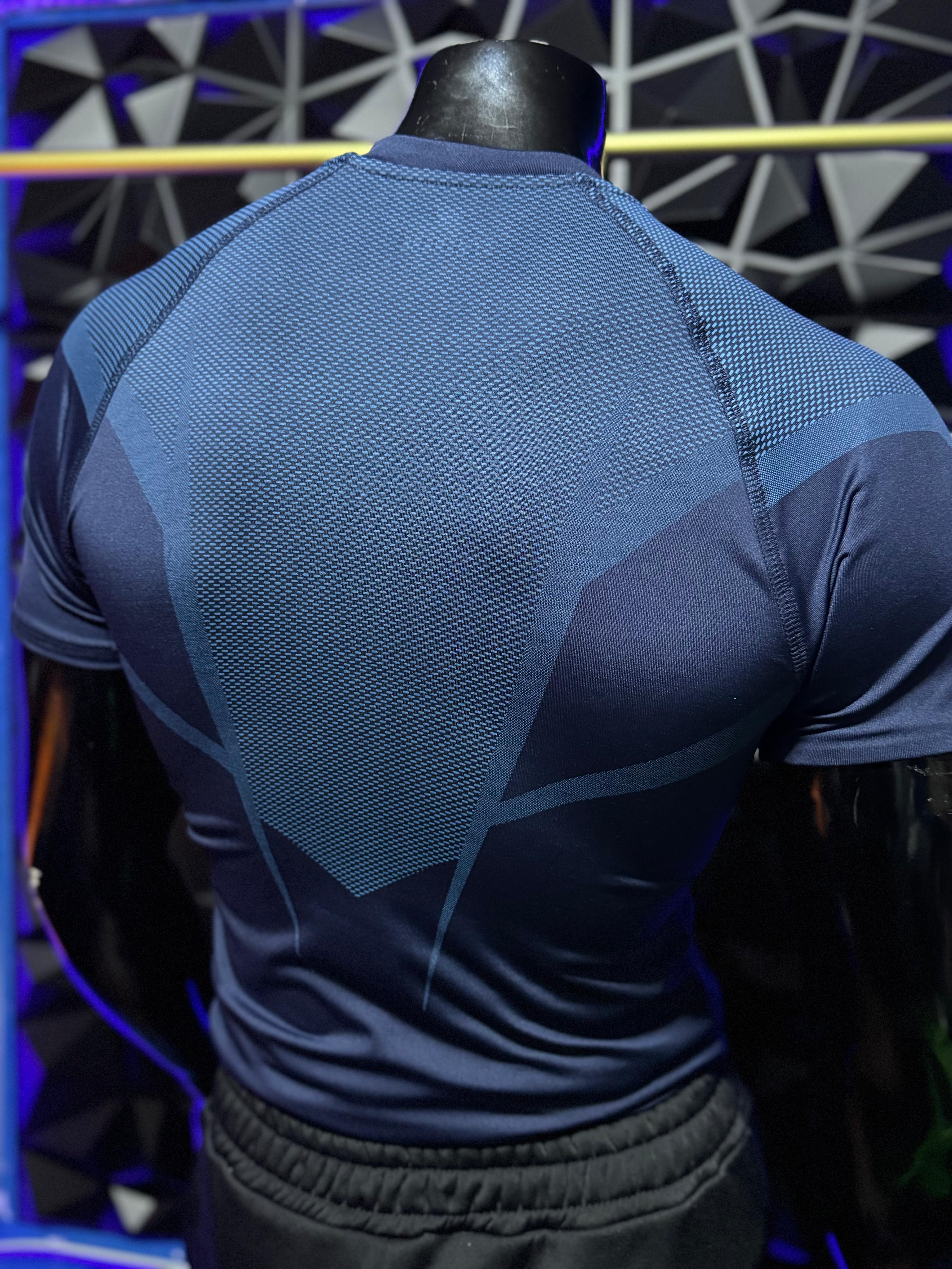 Playera “Onyx Style” Azul– Fit de alto rendimiento