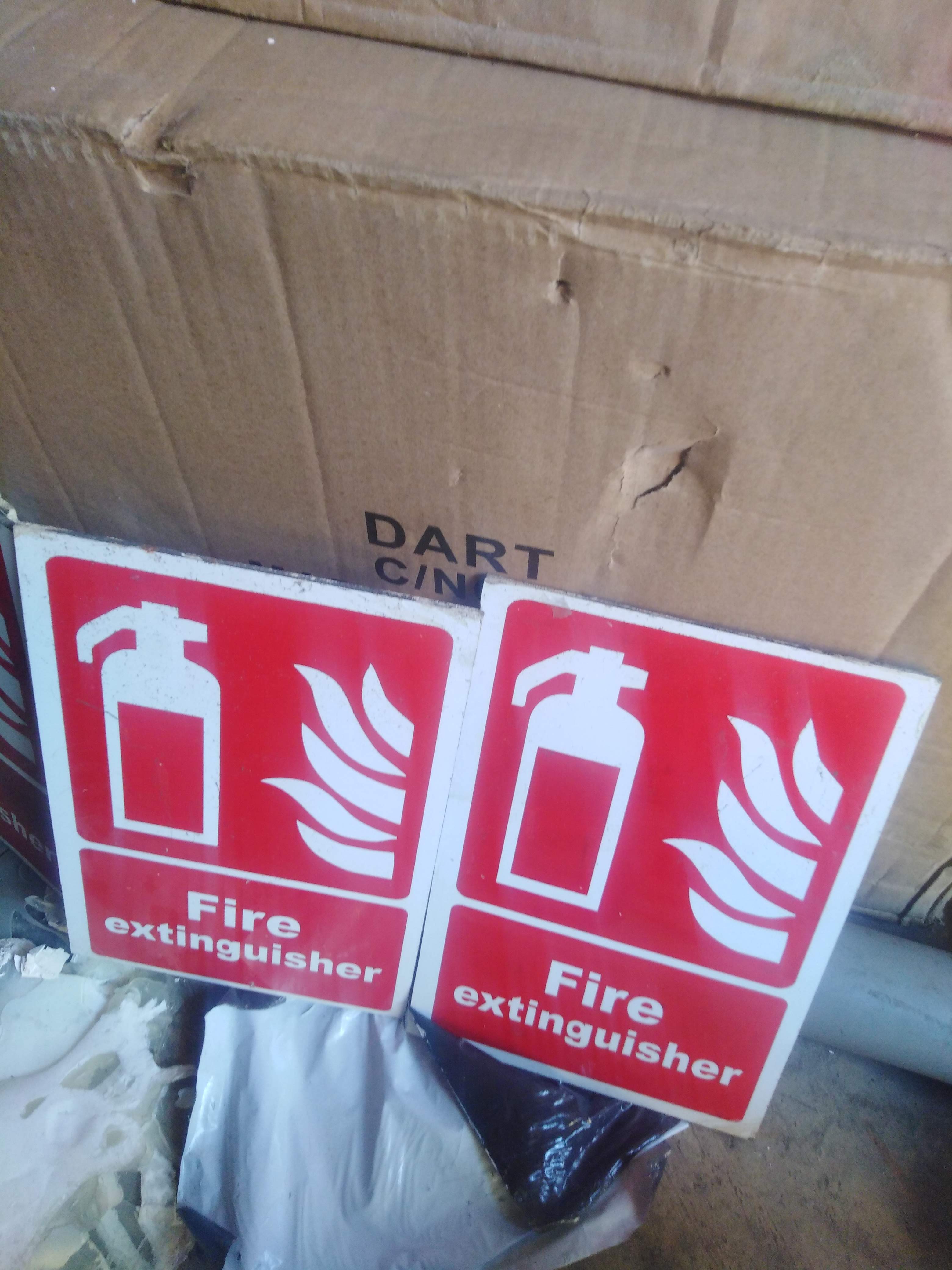 Fire extinguisher sign