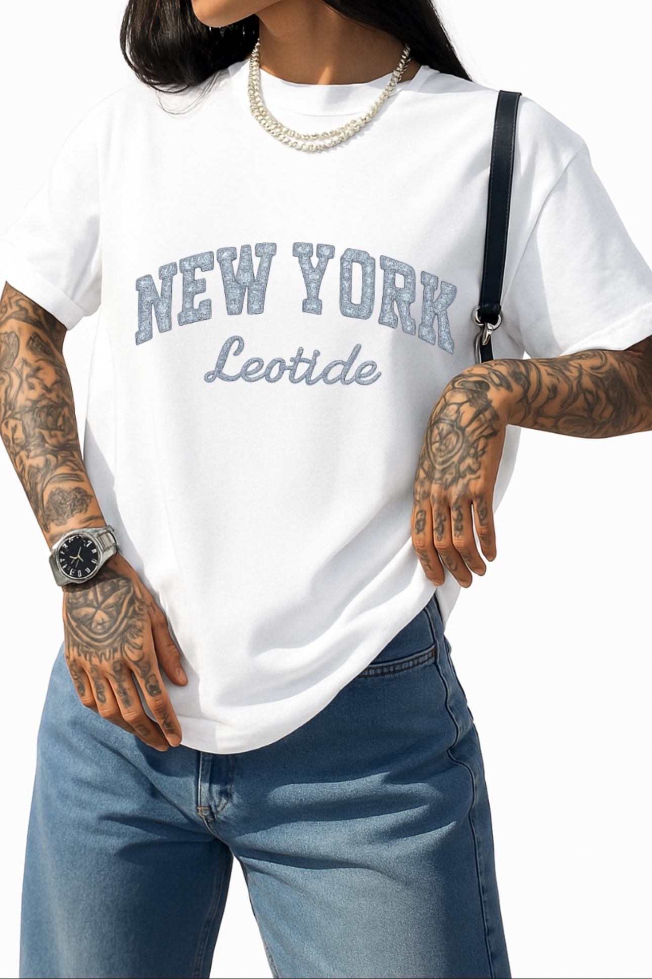 New York Letter Print T-Shirt