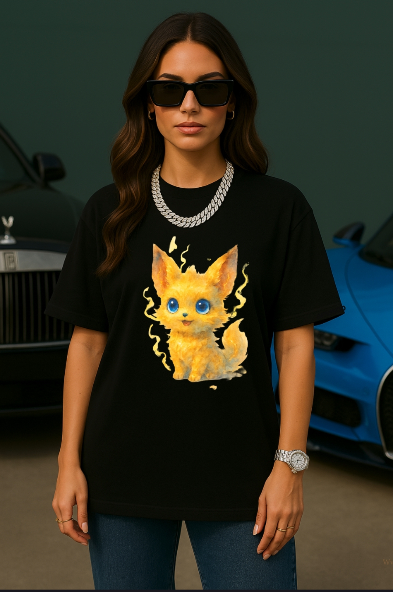 Cute Fox Graphic T-Shirt