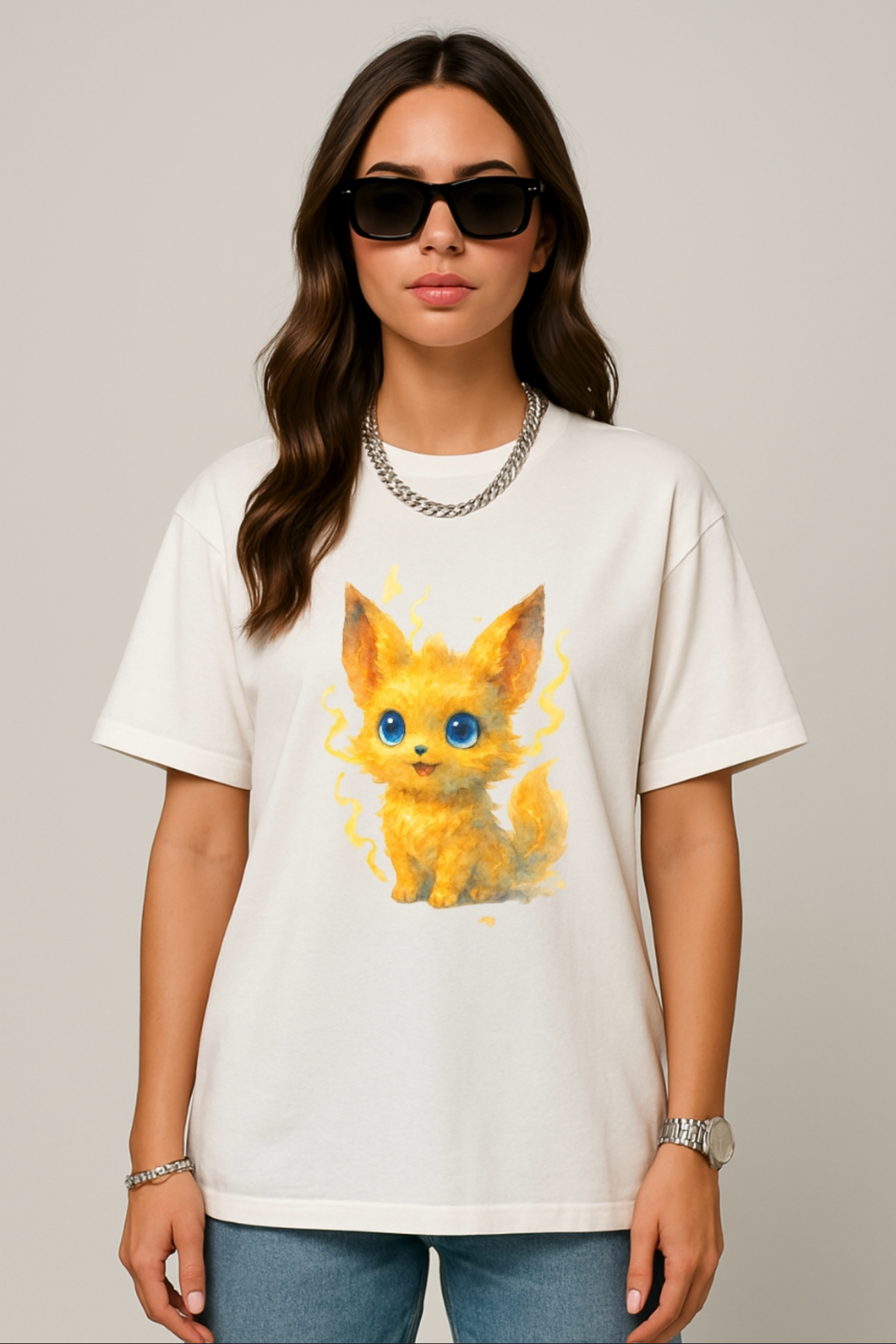 Cute Fox Graphic T-Shirt