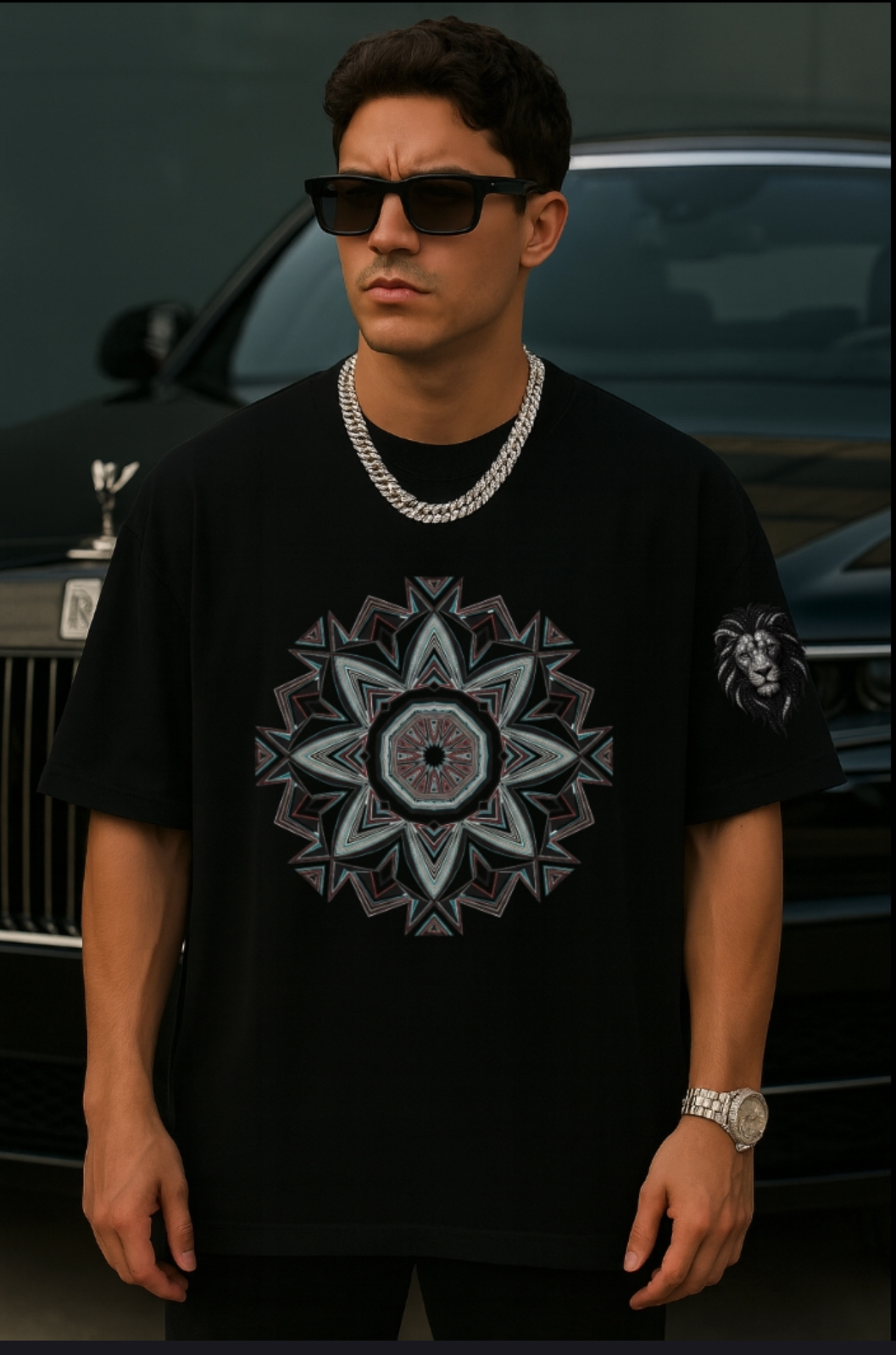 Mandala Graphic Black T-shirt