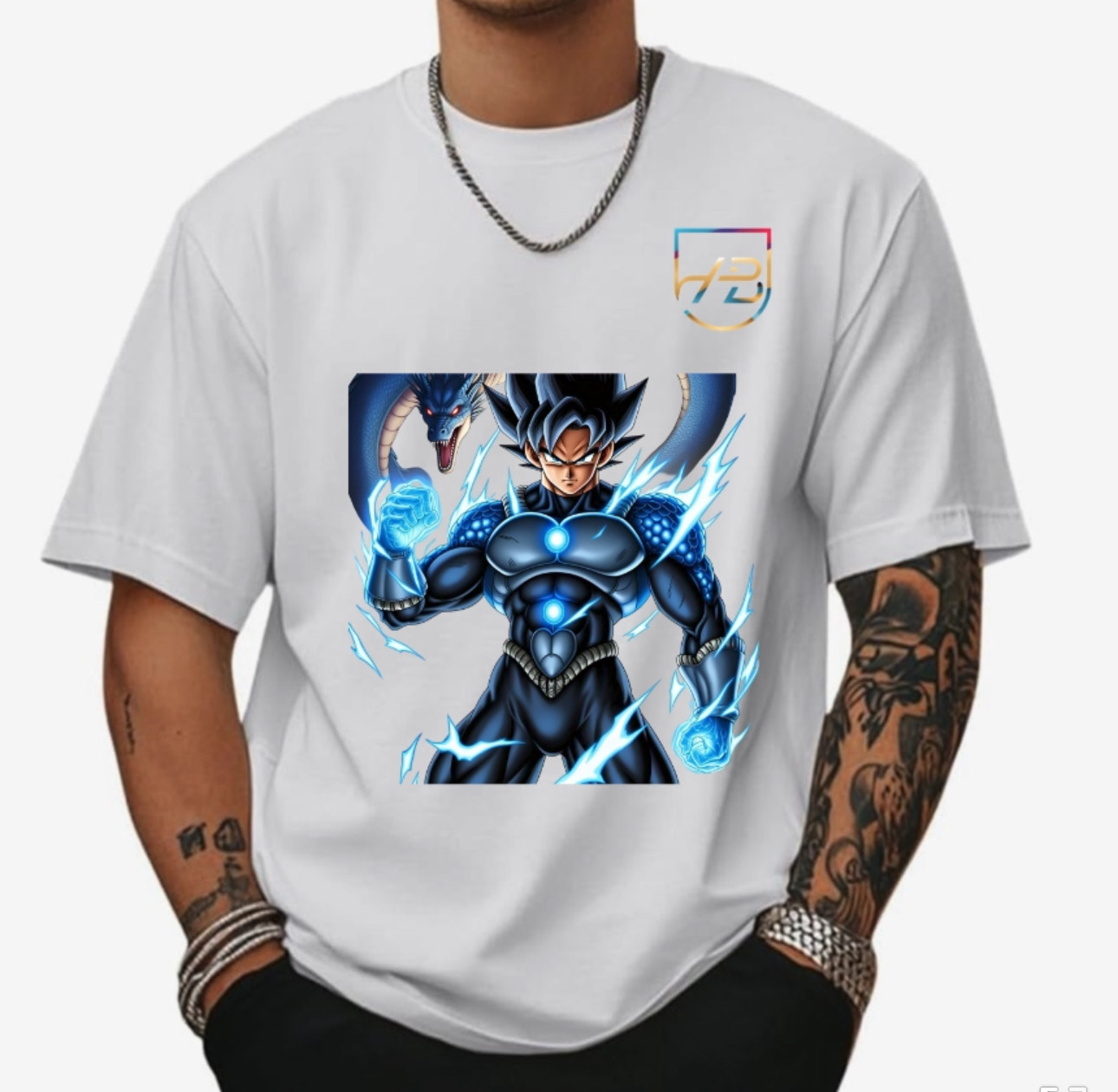 Anime Warrior Graphic T-Shirt